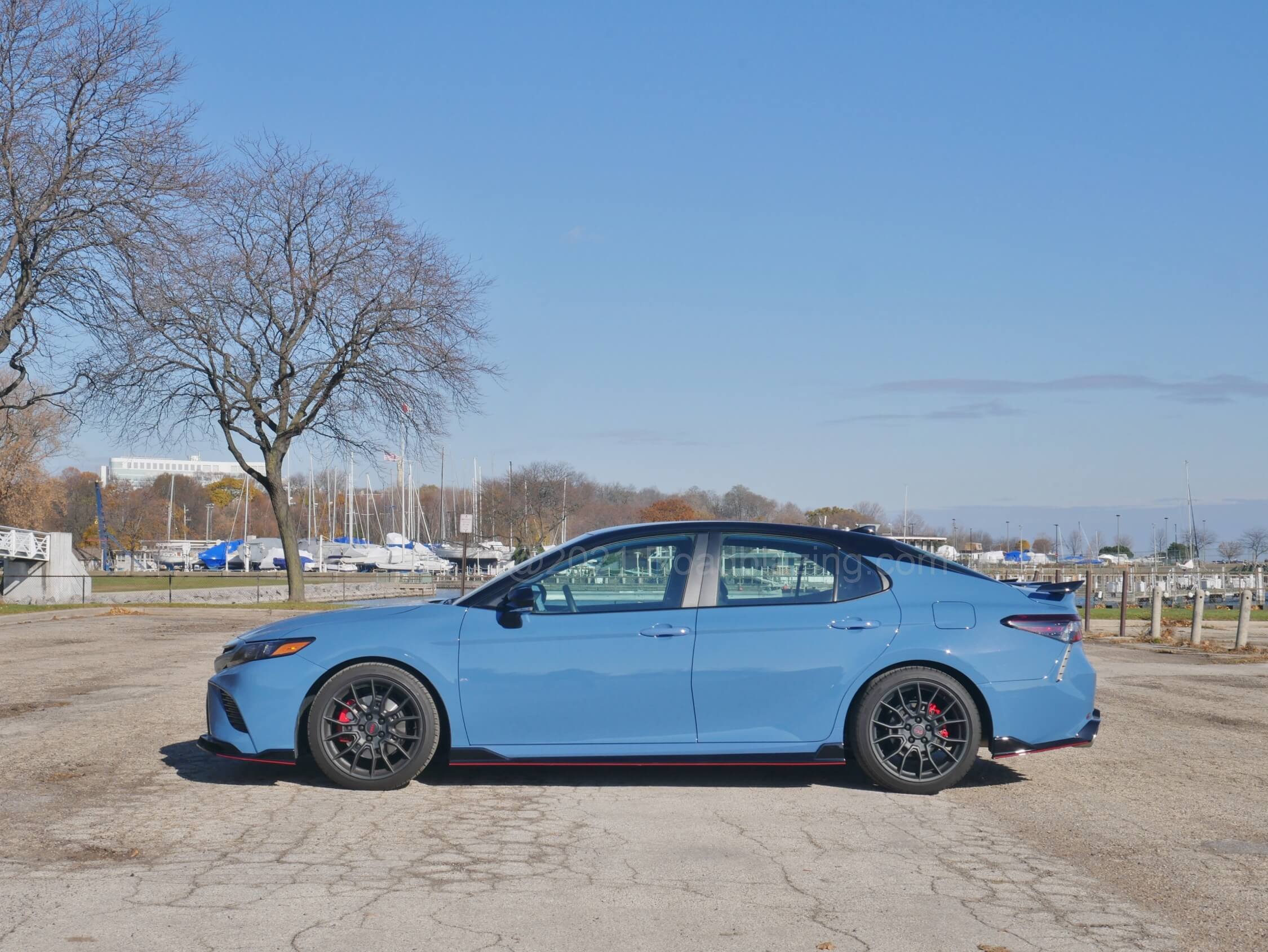 2022 Toyota Camry TRD: all trim, wheels, pillars & roof rails are darkened