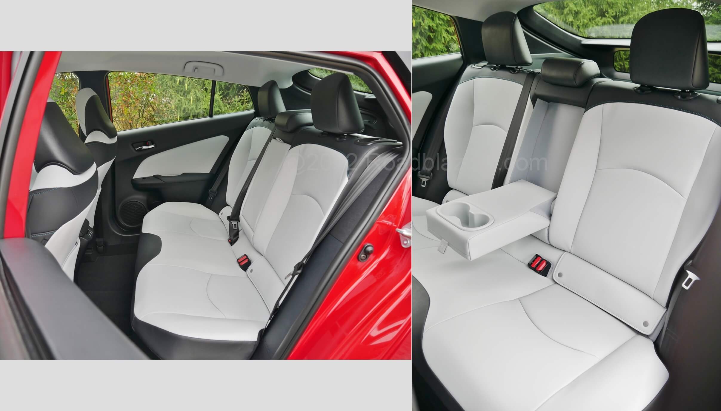 2022 Toyota Prius XLE AWD-e: average size adults can travel comfortably in back