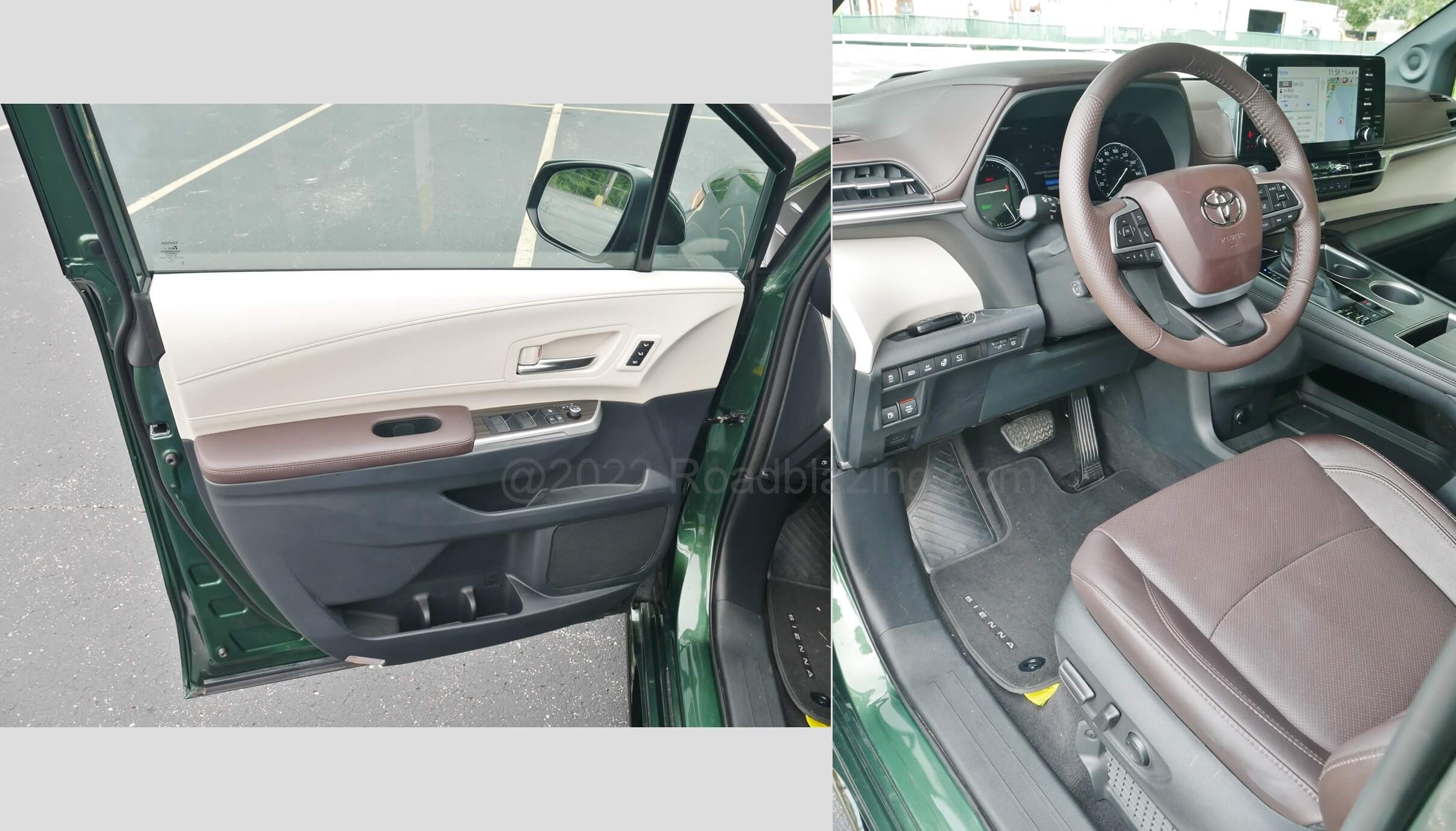 2021 Toyota Sienna Hybrid Platinum AWD: Driver entry