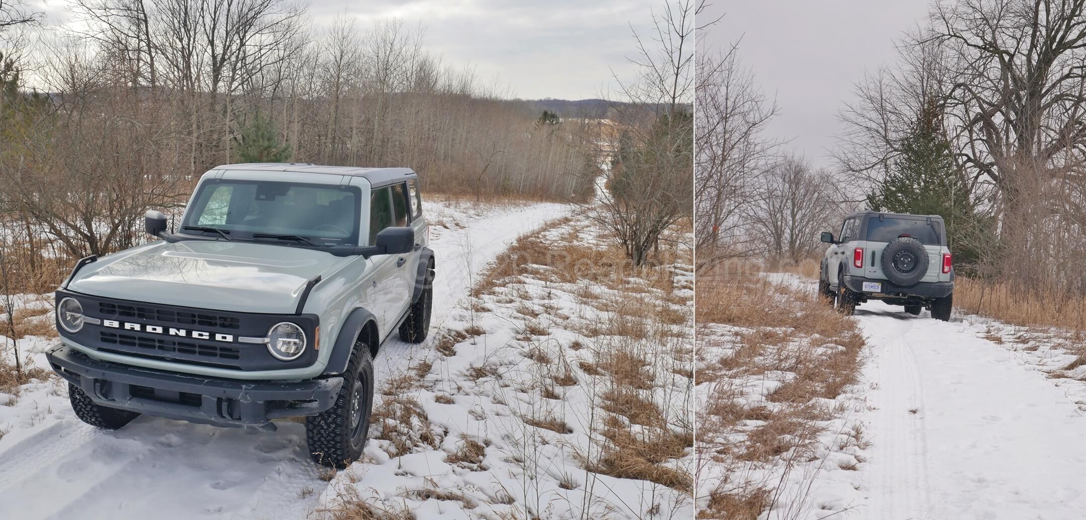 2021 Ford Bronco 4-Door Black Diamond 4x4 2.3T: 3:06 transfer case low ratio, 90:1 7th crawler gear & A/T rubber happy to climb off road trails