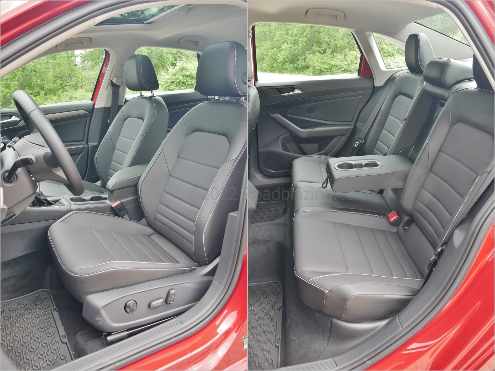 2022 Volkswagen Jetta 1.5T SE: leatherette front seats heated, only driver's powered