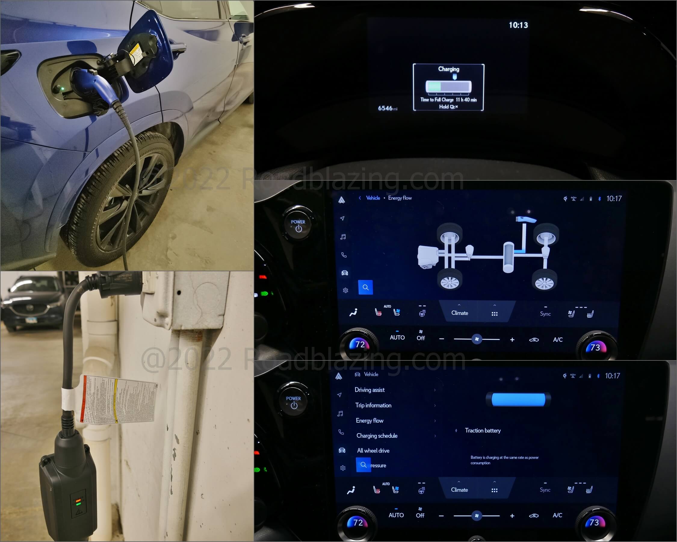 2022 Lexus NX 450h+ F-Sport AWD: up to 6.6 kW, 32 A Level 2 charging gets 18.1 kWh Li-Ion battery to 80% charge and 37 miles BEV range in 4.5 hrs.