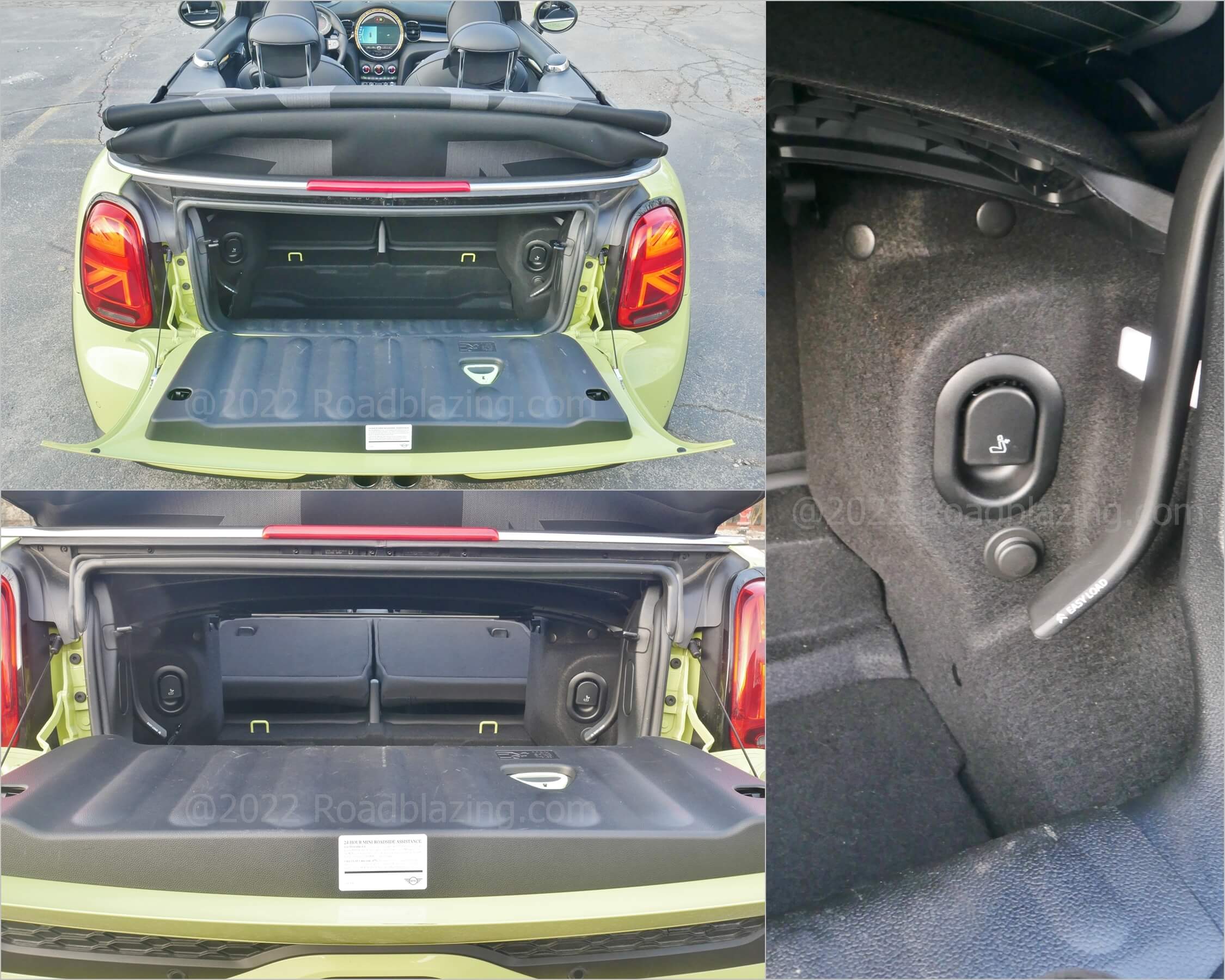 2022 MINI Cooper S Convertible: trunk slightly larger than Mazda MX-5 expands
