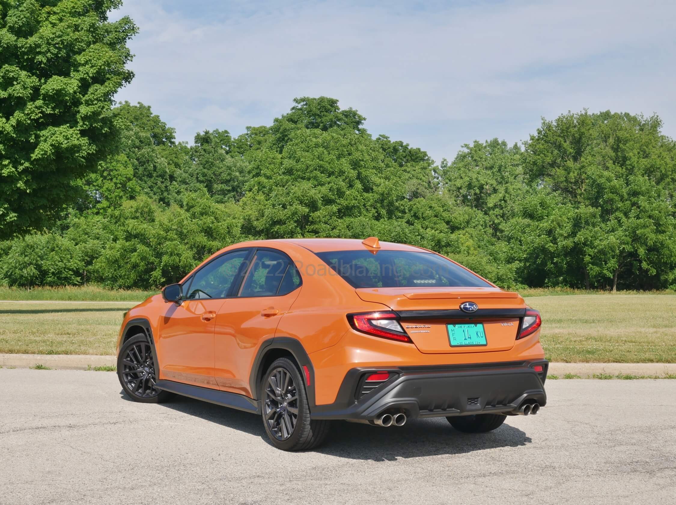 2022 Subaru WRX Premium: more sharply raked backlight = less boxy