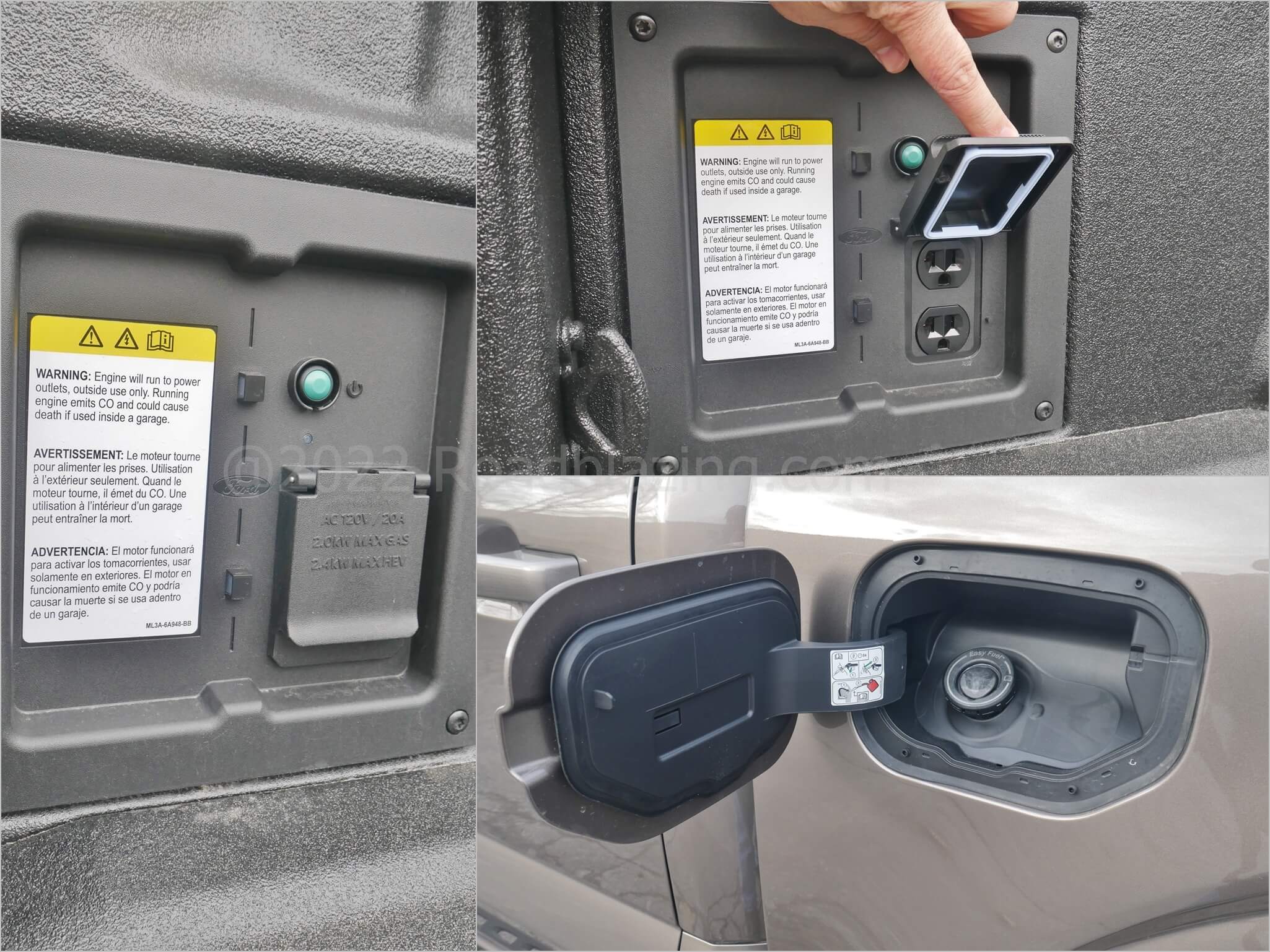 2021 Ford F-150 SuperCrew Tremor 4x4: 2000 W Pro Power Onboard & capless fuel filler