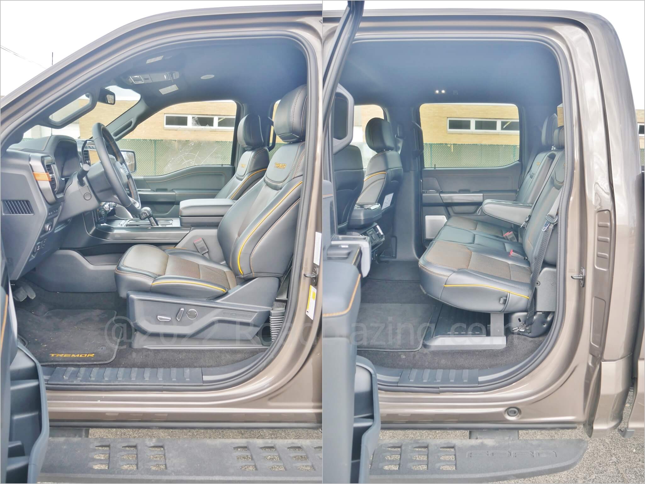 2021 Ford F-150 SuperCrew Tremor 4x4: spacious cabin w/ fixed unique off-road running boards