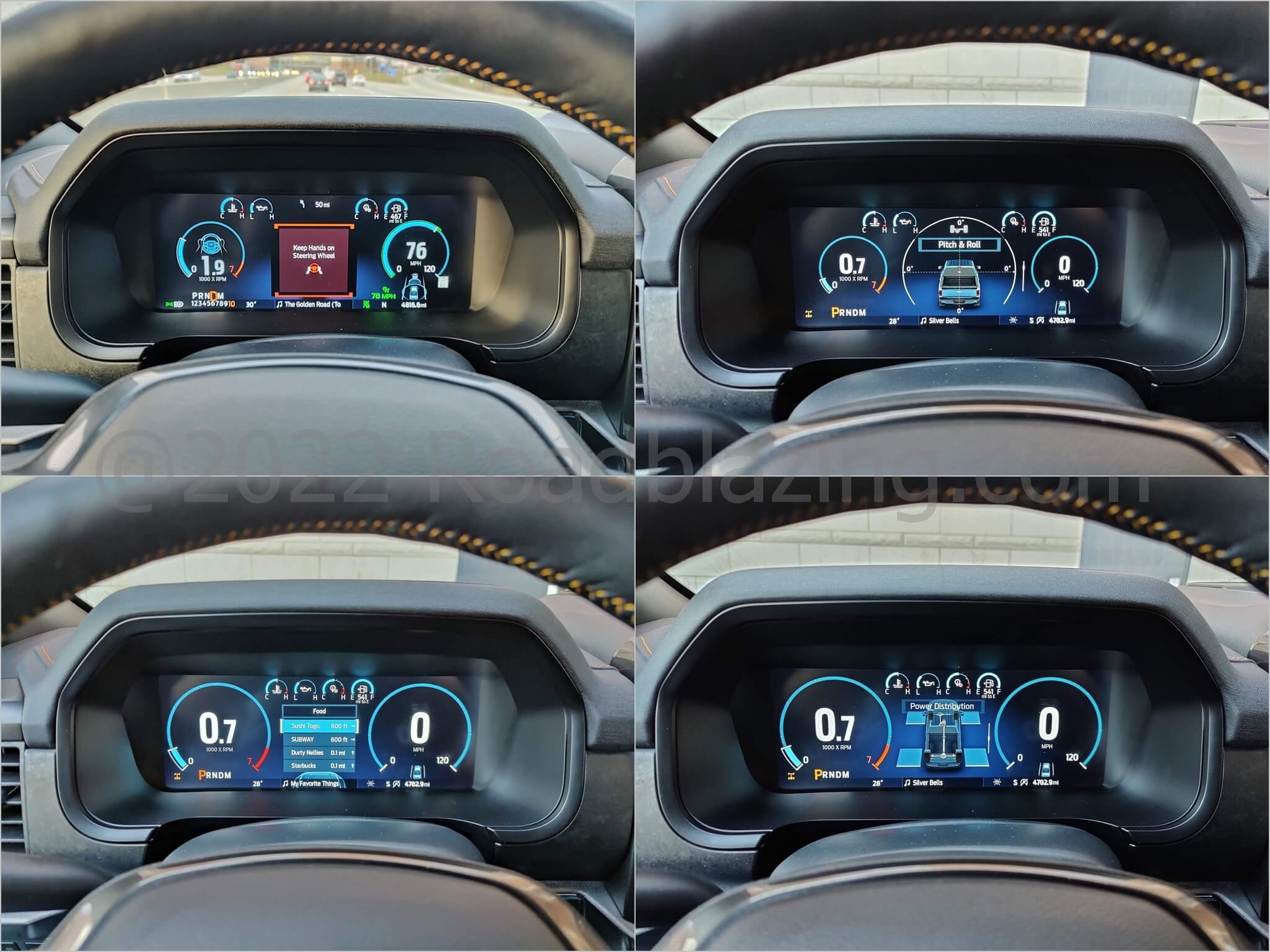 2021 Ford F-150 SuperCrew Tremor 4x4: 12.0" drive mode variable color TFT instrument cluster