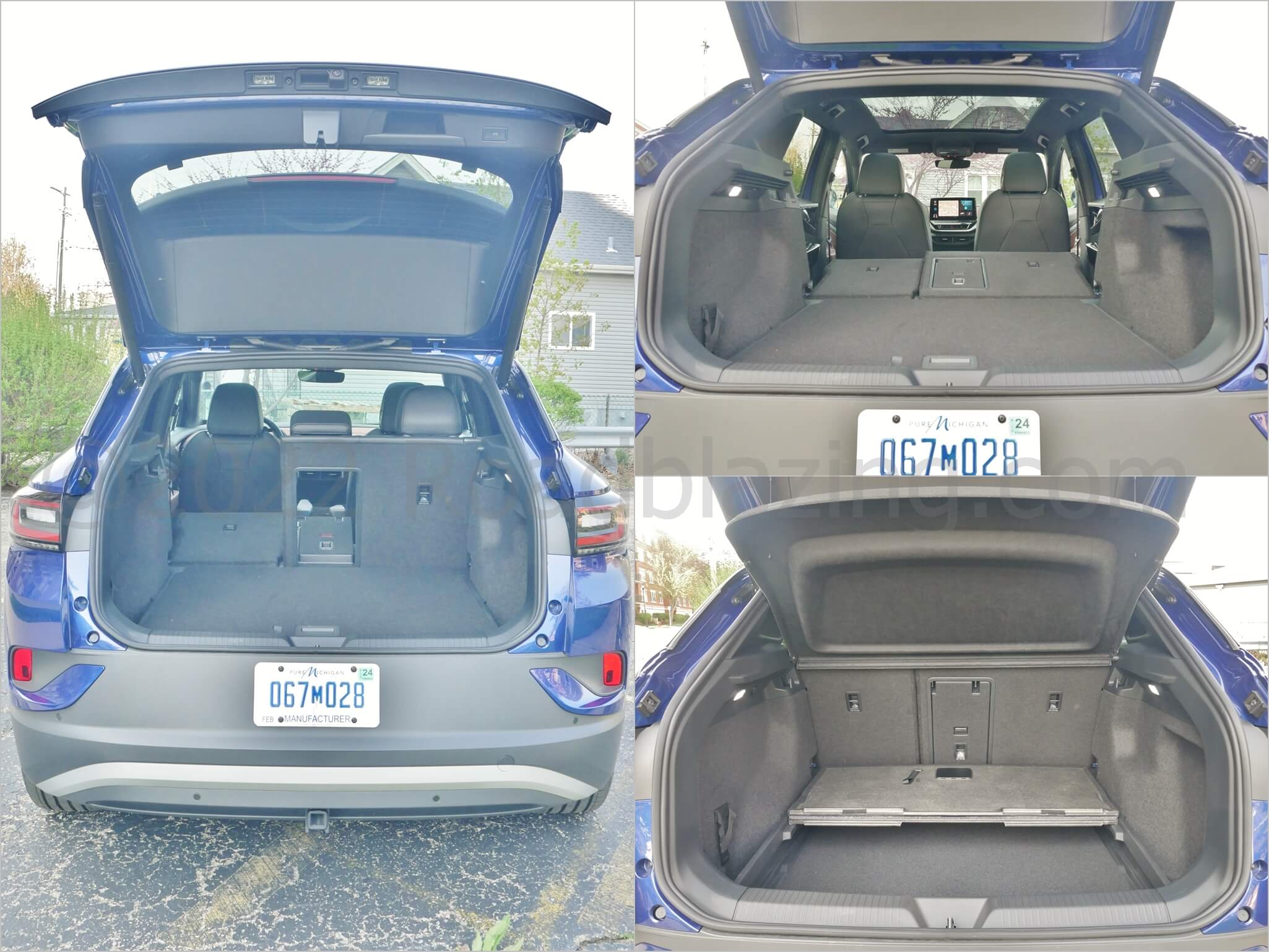 2021 Volkswagen ID.4 Pro S AWD: available power liftgate & subfloor cargo bay storage