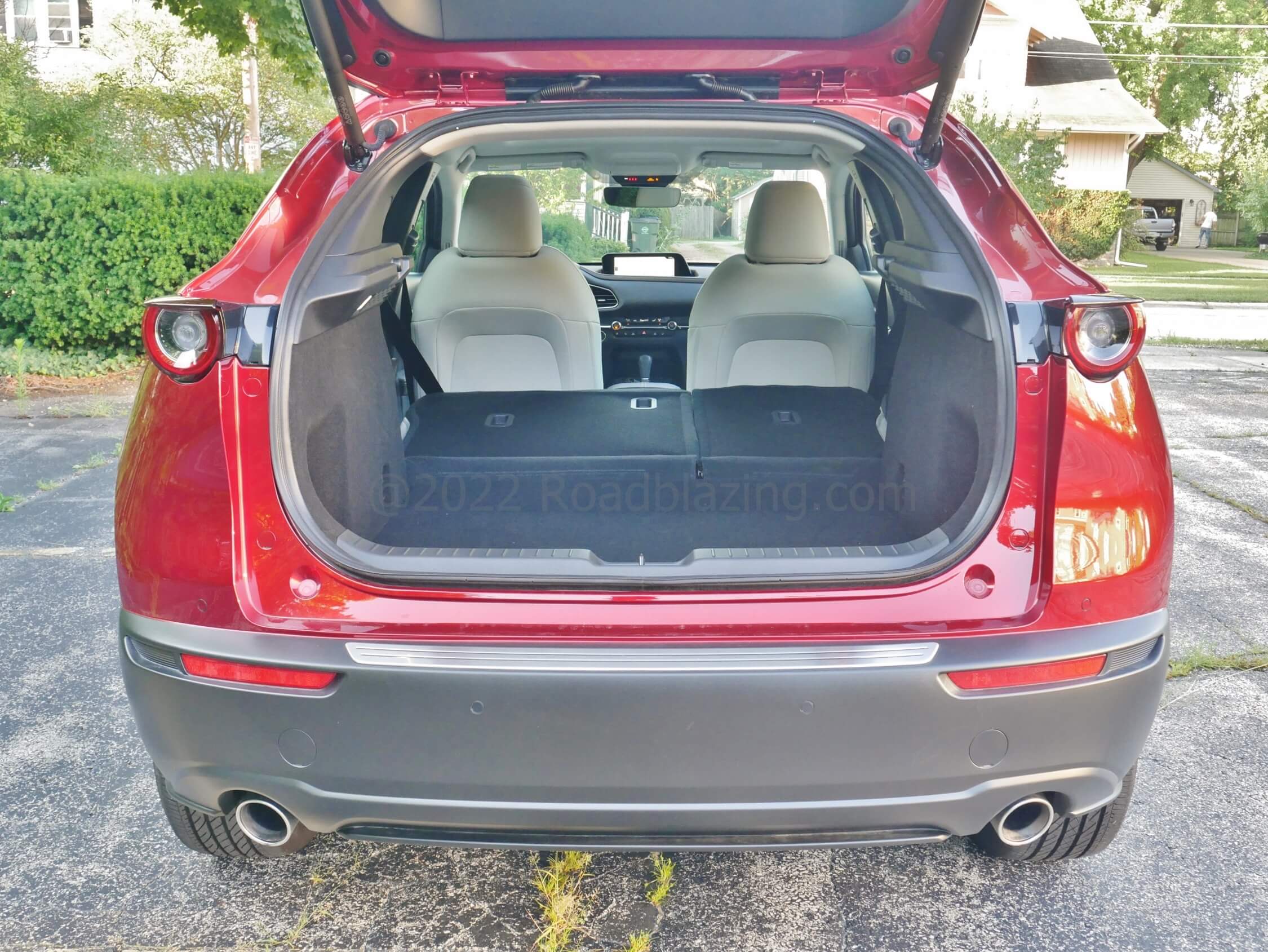 2022 Mazda CX-30 2.5 Turbo AWD: slightly more expanded cargo space than the Mazda 3 hatchback