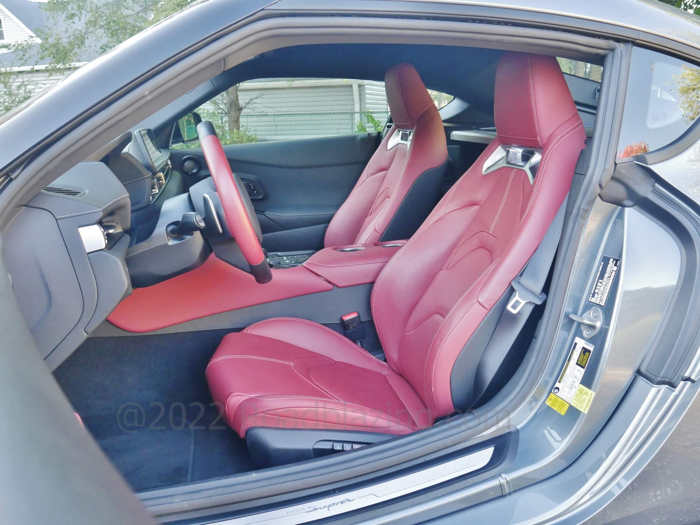 2022 Toyota GR Supra 3.0T: 14-way heated leather power front sport seats