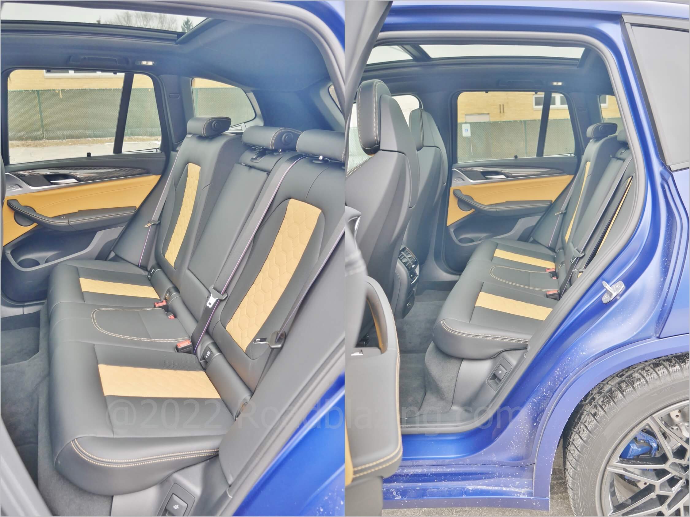 2022 BMW X3 M Competition xDrive: 60/40 reclining 2nd Row seatbacks