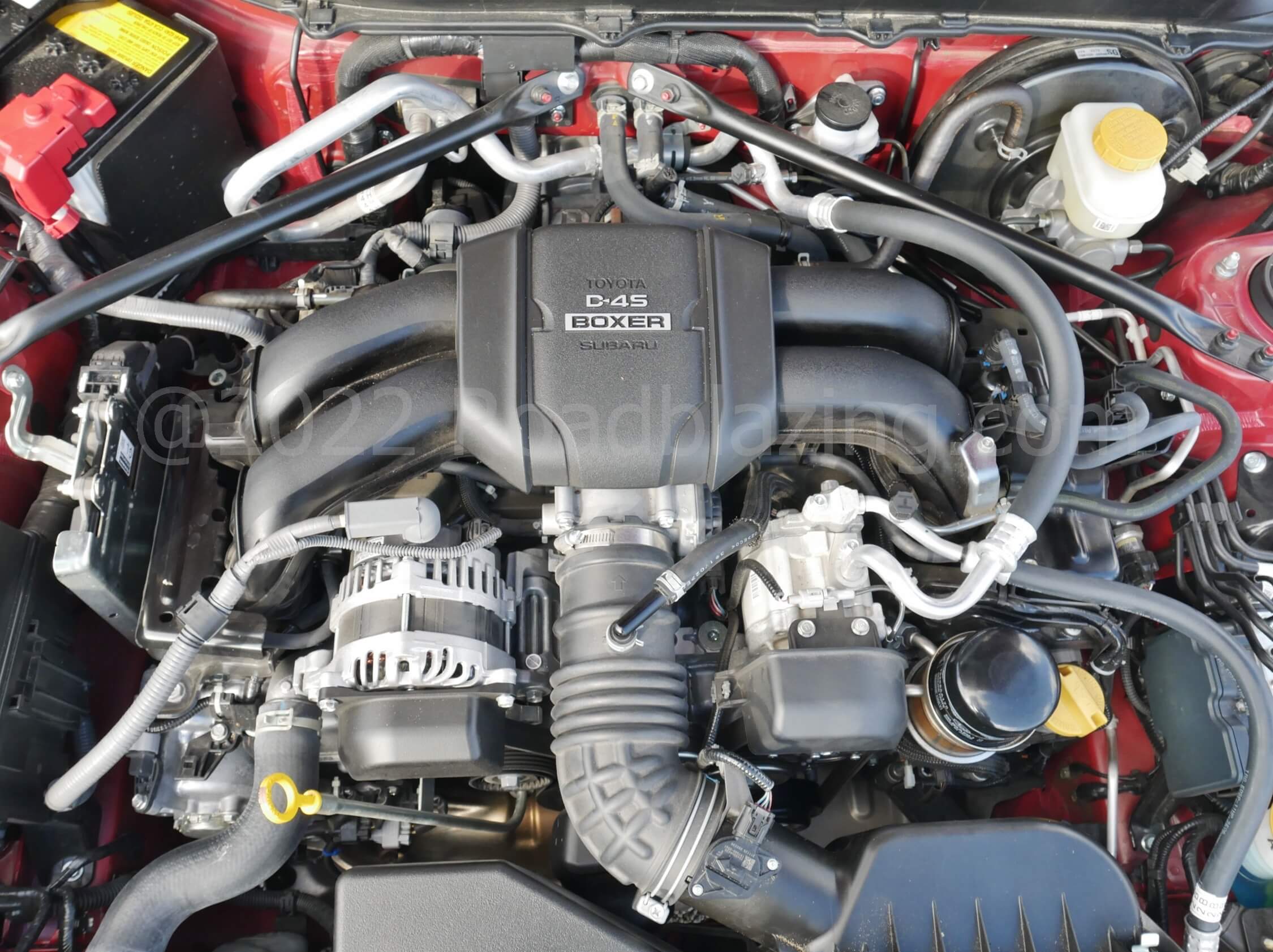 2022 Toyota GR 86: FA24D twin-cam boxer-4 engine betters the preceding 4U-GSE w/ 228 hp, 184 lb-ft @ 3800 rpm with no greater weight to push.