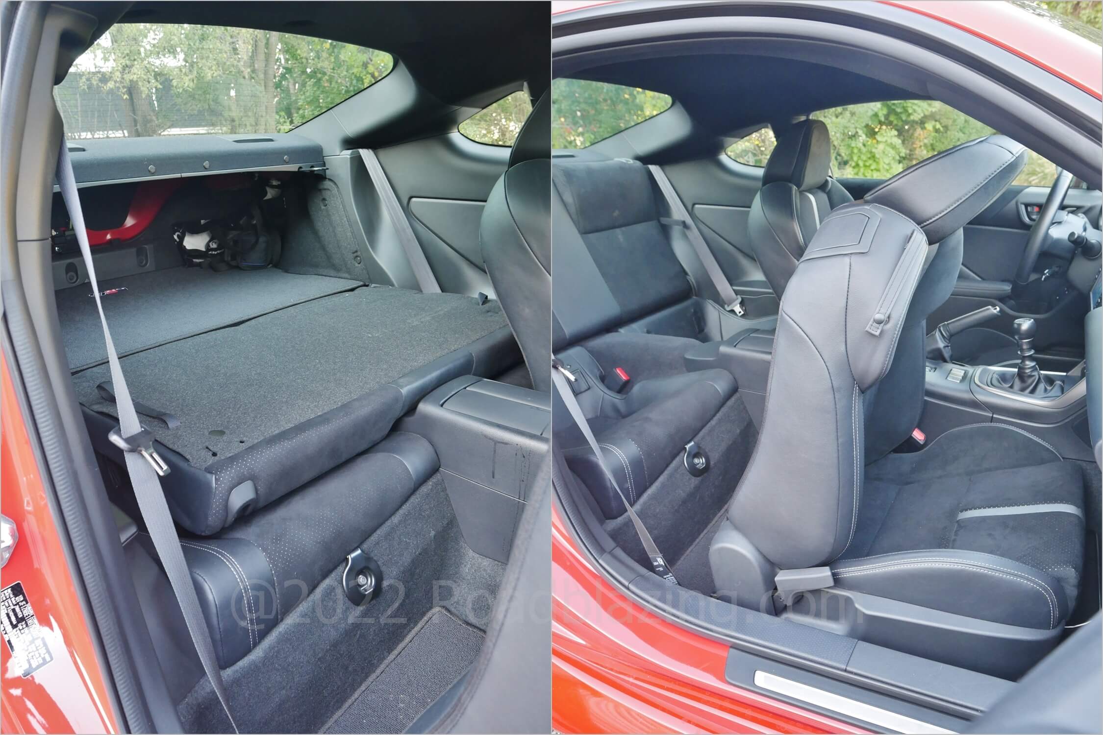 2022 Toyota GR 86: gotta still squeeze into the 2nd Row even to fold down the seatback as trunk pass through