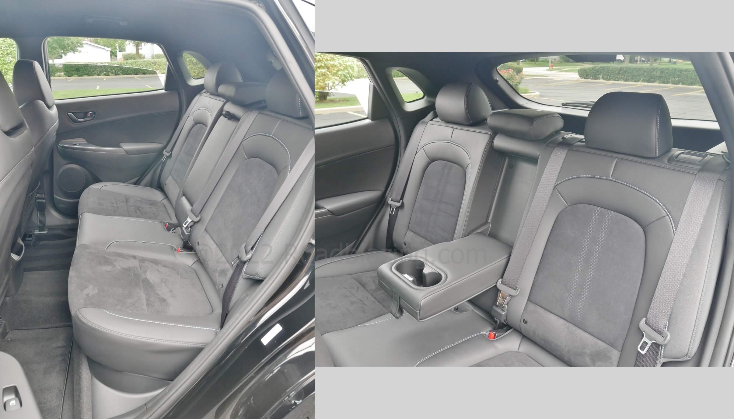 2022 Hyundai Kona DCT: 35" 2nd Row legroom is typical adult worthy