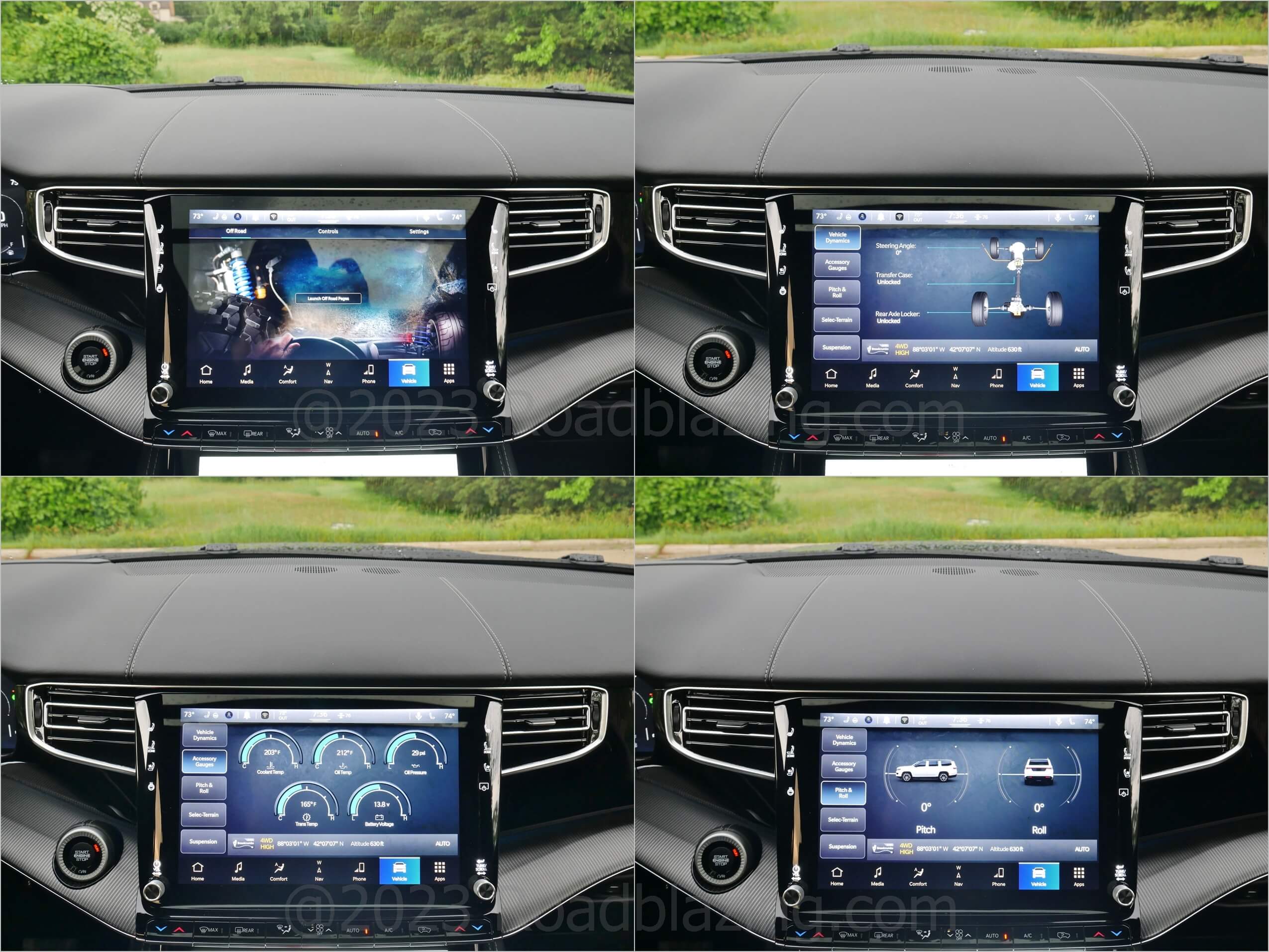 2022 Jeep Grand Wagoneer 6.4L Obsidian 4x4: Off Road Pages app