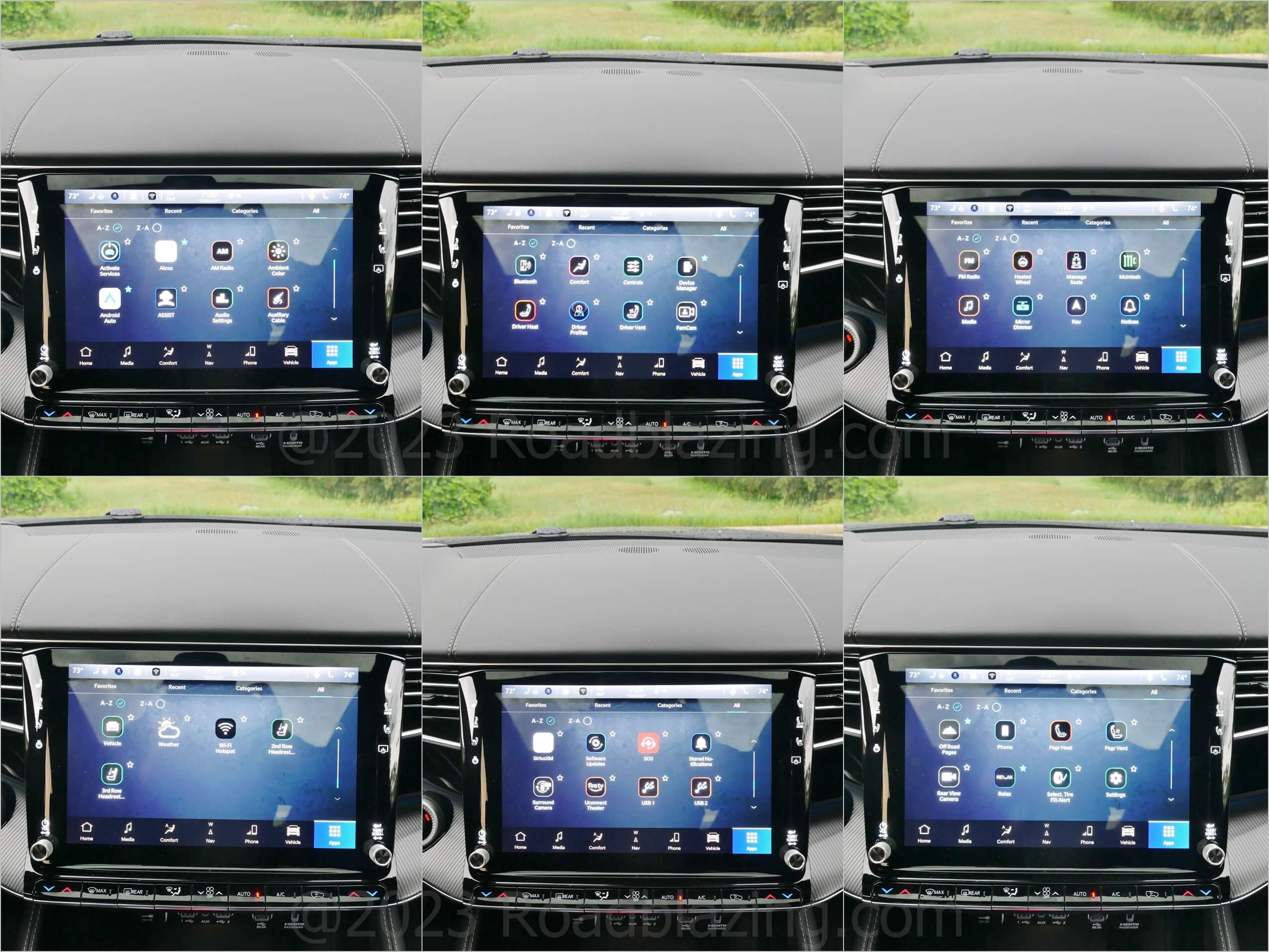 2022 Jeep Grand Wagoneer 6.4L Obsidian 4x4: plethora of apps