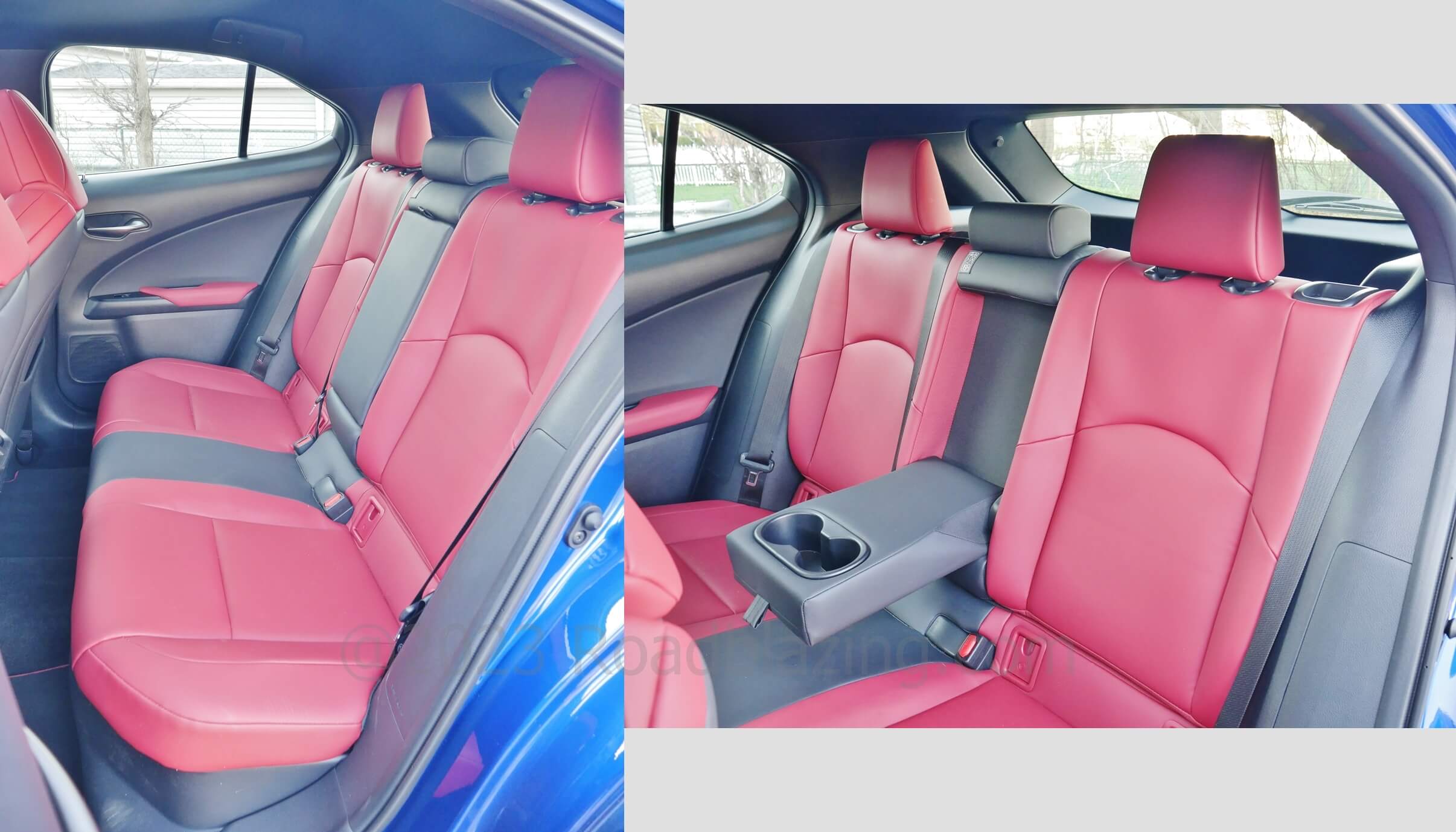 2023 Lexus UX 250 AWD F-Sport: what looks and feels like two tone leather is actually NuLuxe