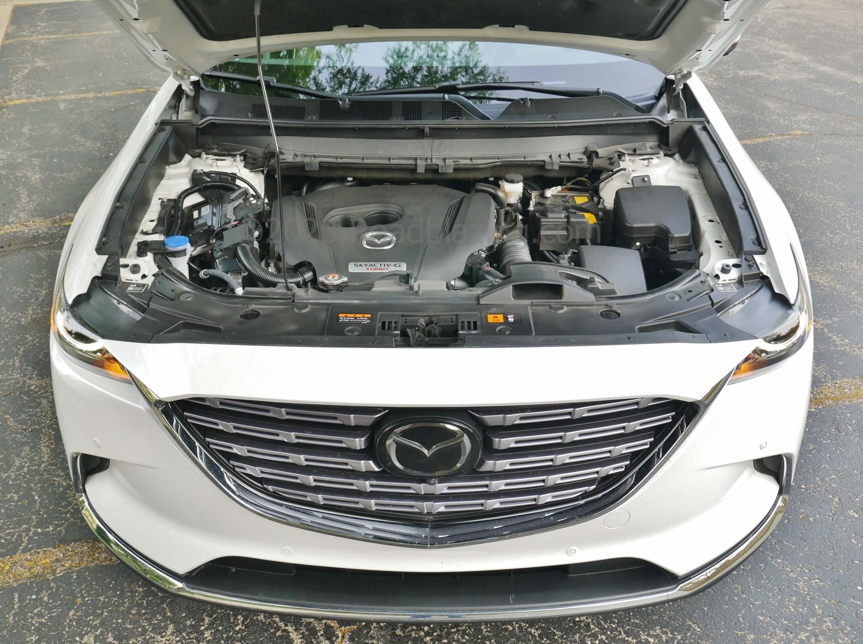 2023 Mazda CX-9 Signature AWD: smooth linear torque delivery rather than abrupt punch from the SkyaActiv 2.5L turbo & 6-speed automatic = 23 MPG