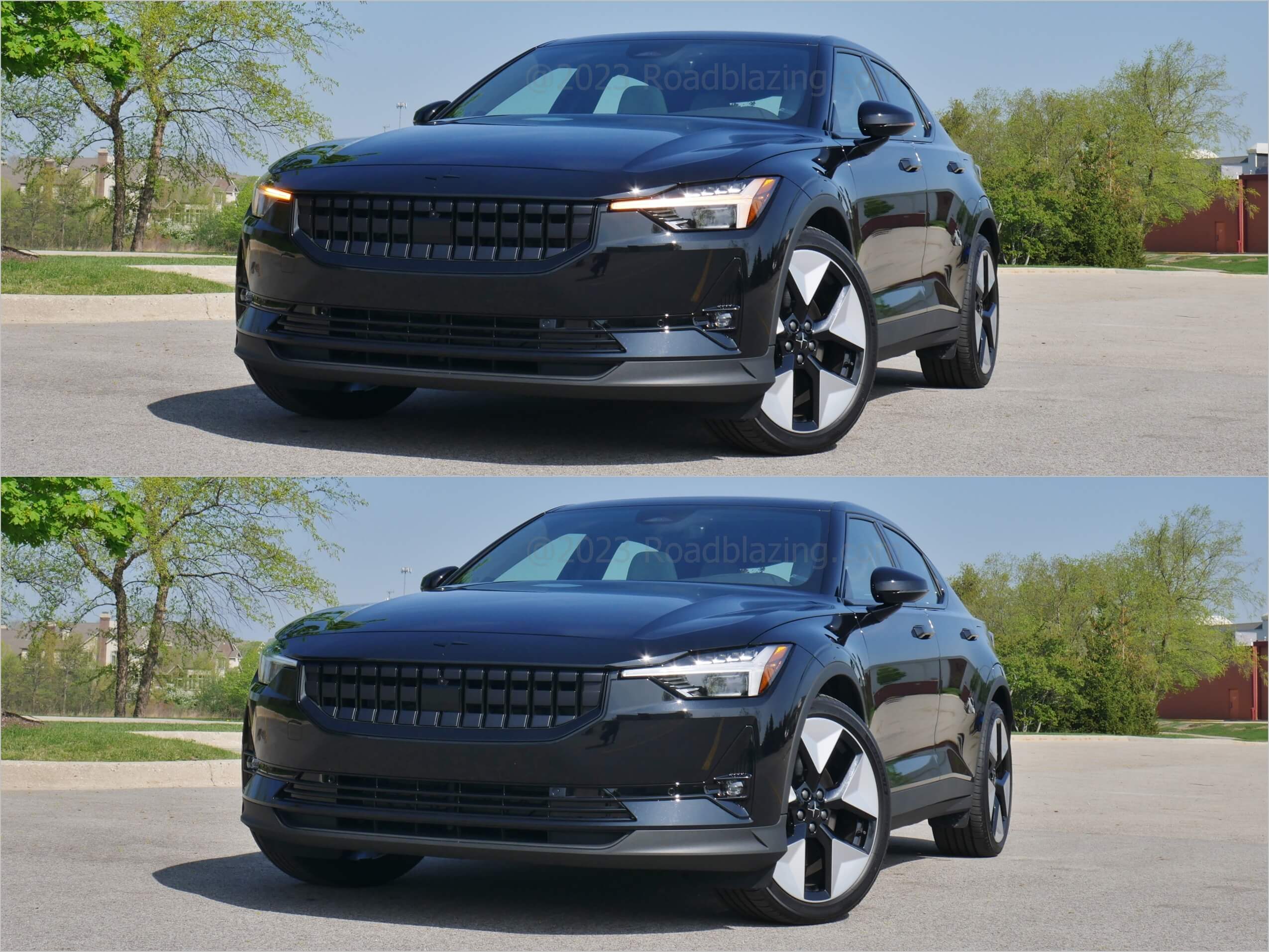 2023 Polestar 2 Dual Motor: telltale Scan Design Thor's Hammer amber to white LED front directionals + DRLs