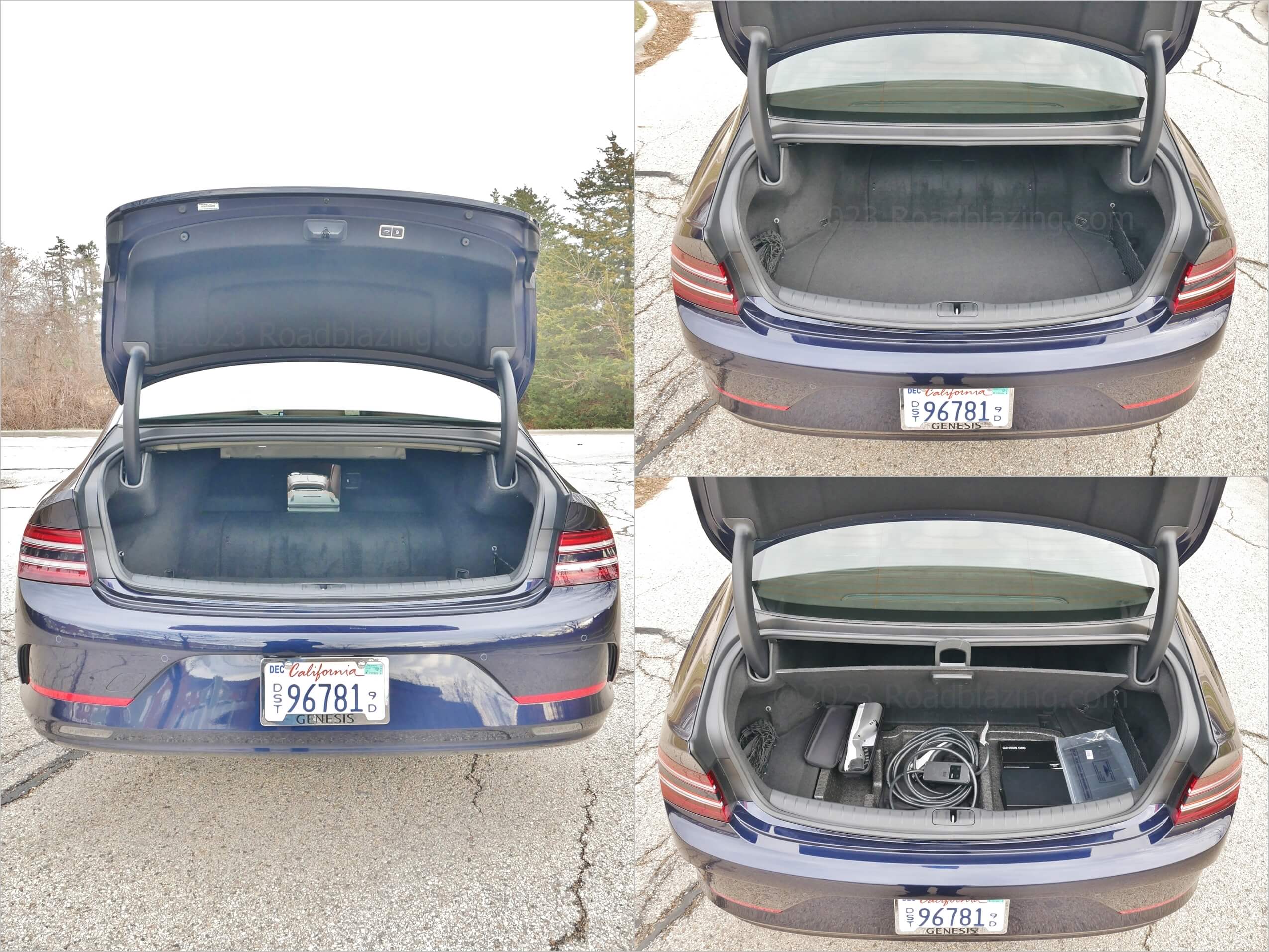 2023 Genesis Electrified G80 AWD: trunk space suffers in battery electrification of conventional sedans