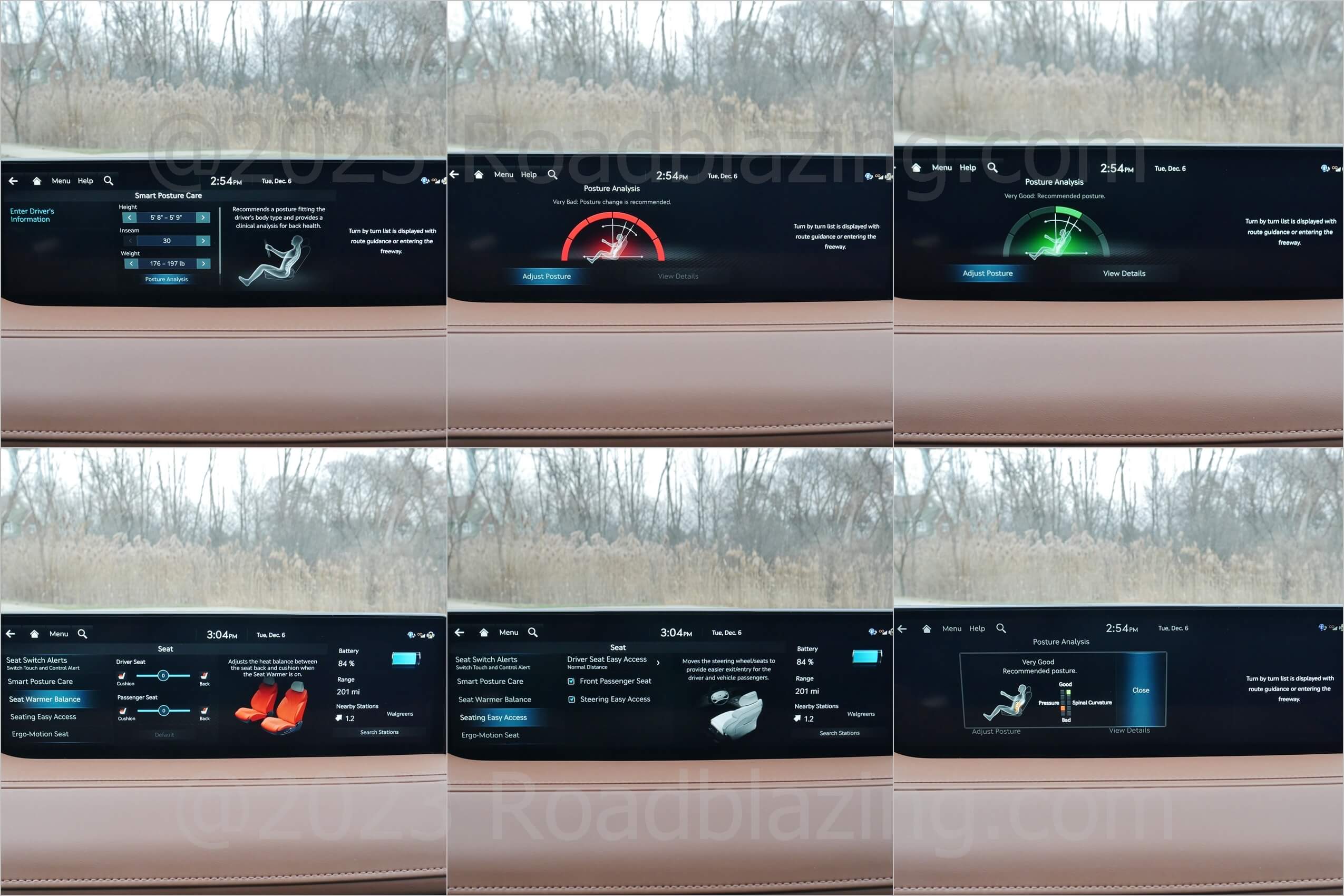 2023 Genesis Electrified G80 AWD: Posture Care seat adjustment + Ergo motion driver's seat massage