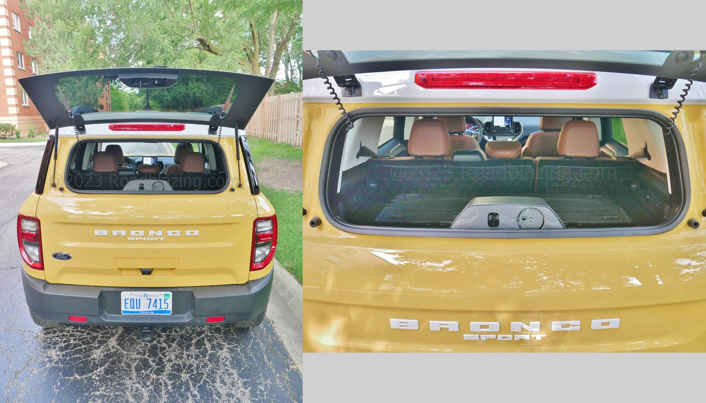2023 Ford Bronco Sport 2.0T Heritage Limited AWD: liftgate glass lifts open