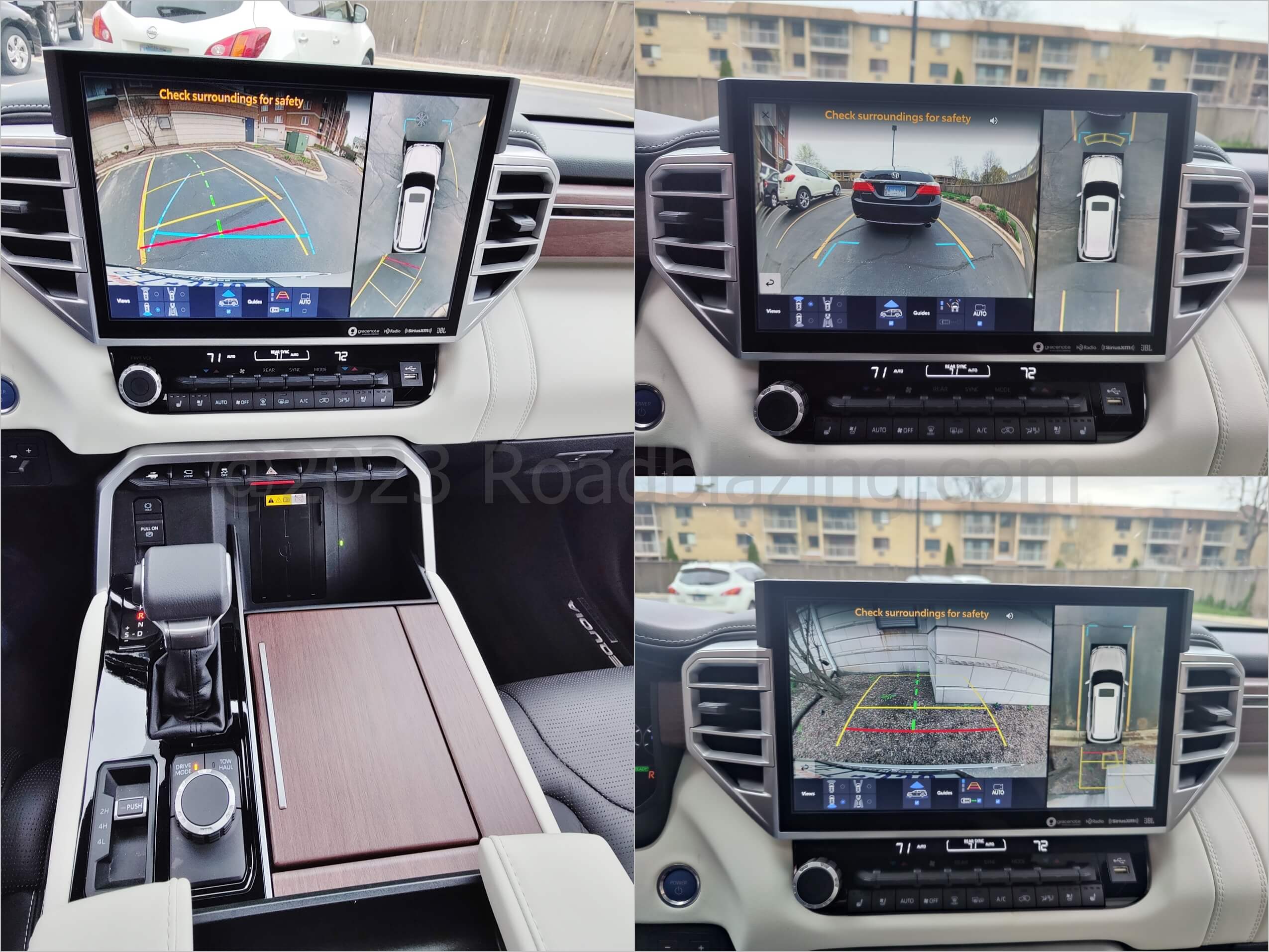 2023 Toyota Sequoia Capstone 4x4: surround camera w/ fore + rear park warning