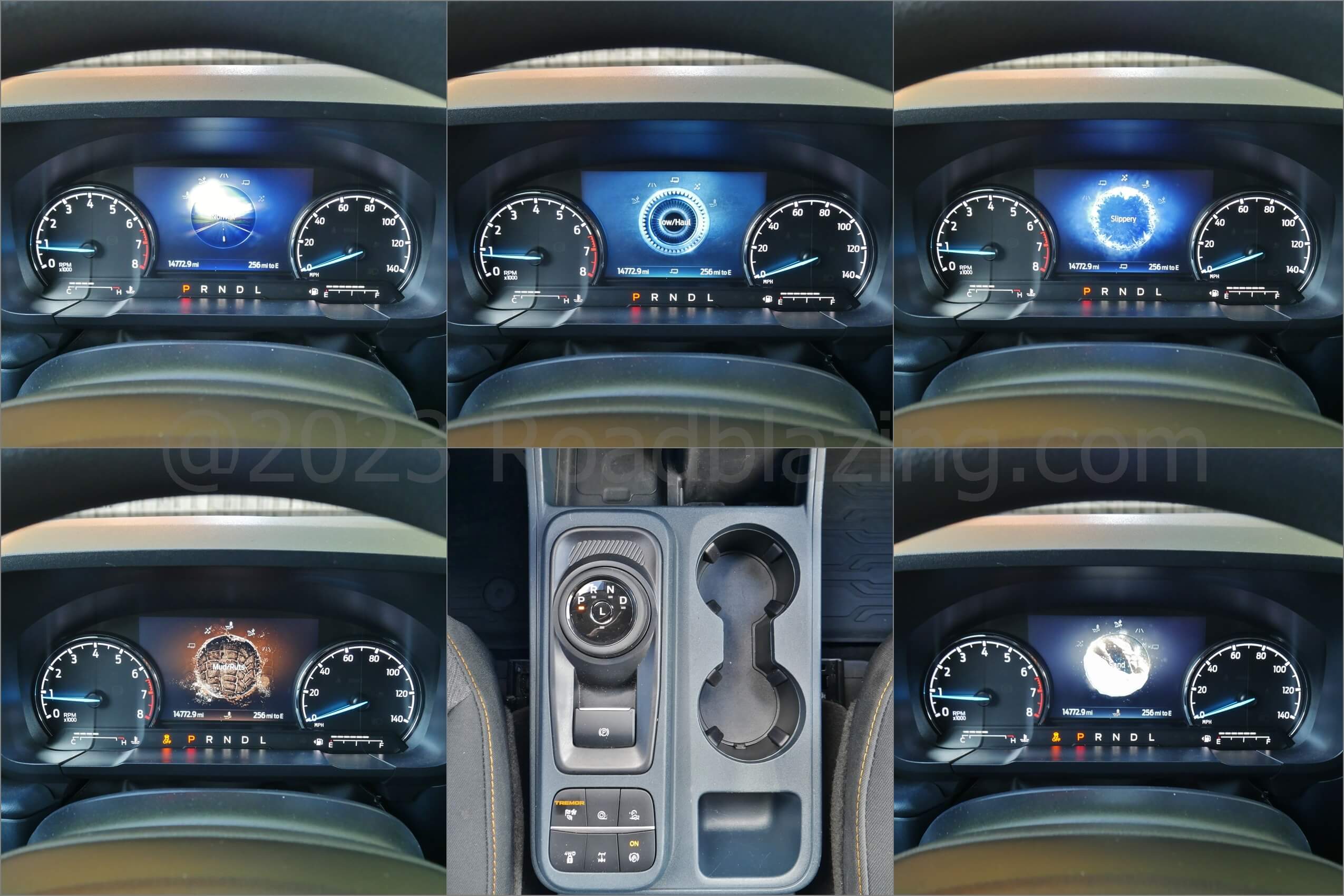 2023 Ford Maverick XLT Tremor AWD: model exclusive five drive modes include Mud/ Ruts + Sand + trail control cruise