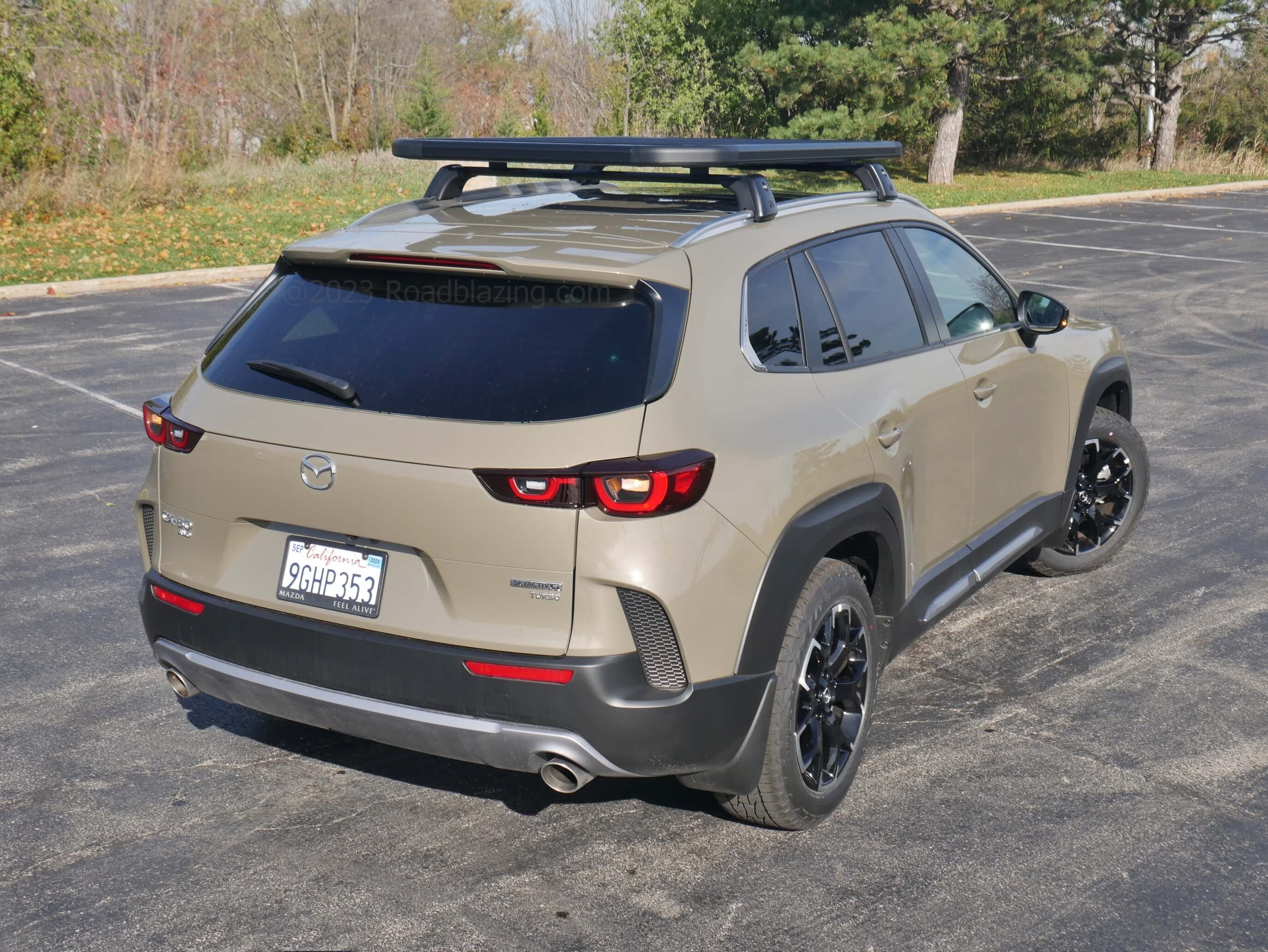 2024 Mazda CX-50 2.5T AWD Meridian: the 600 lb rated roof platform is part of the $1.2k Apex package