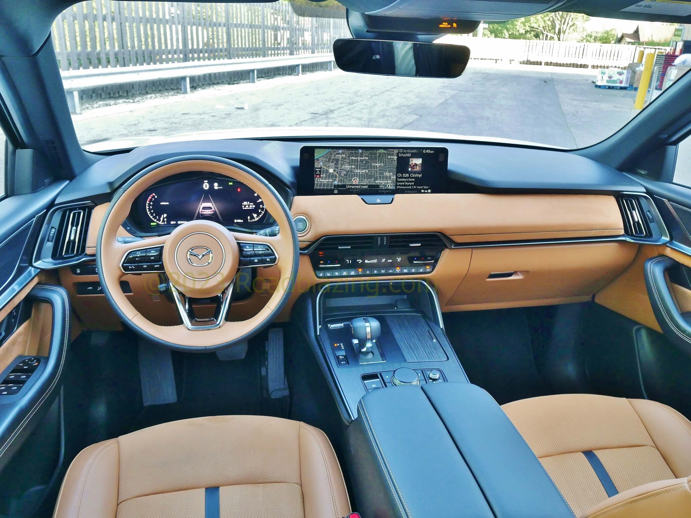 2024 Mazda CX-90 3.3 Turbo S Premium Plus AWD: brand first variable virtual instrumentation joins 12.3" MazdaConnect remote dial controlled LCD media display