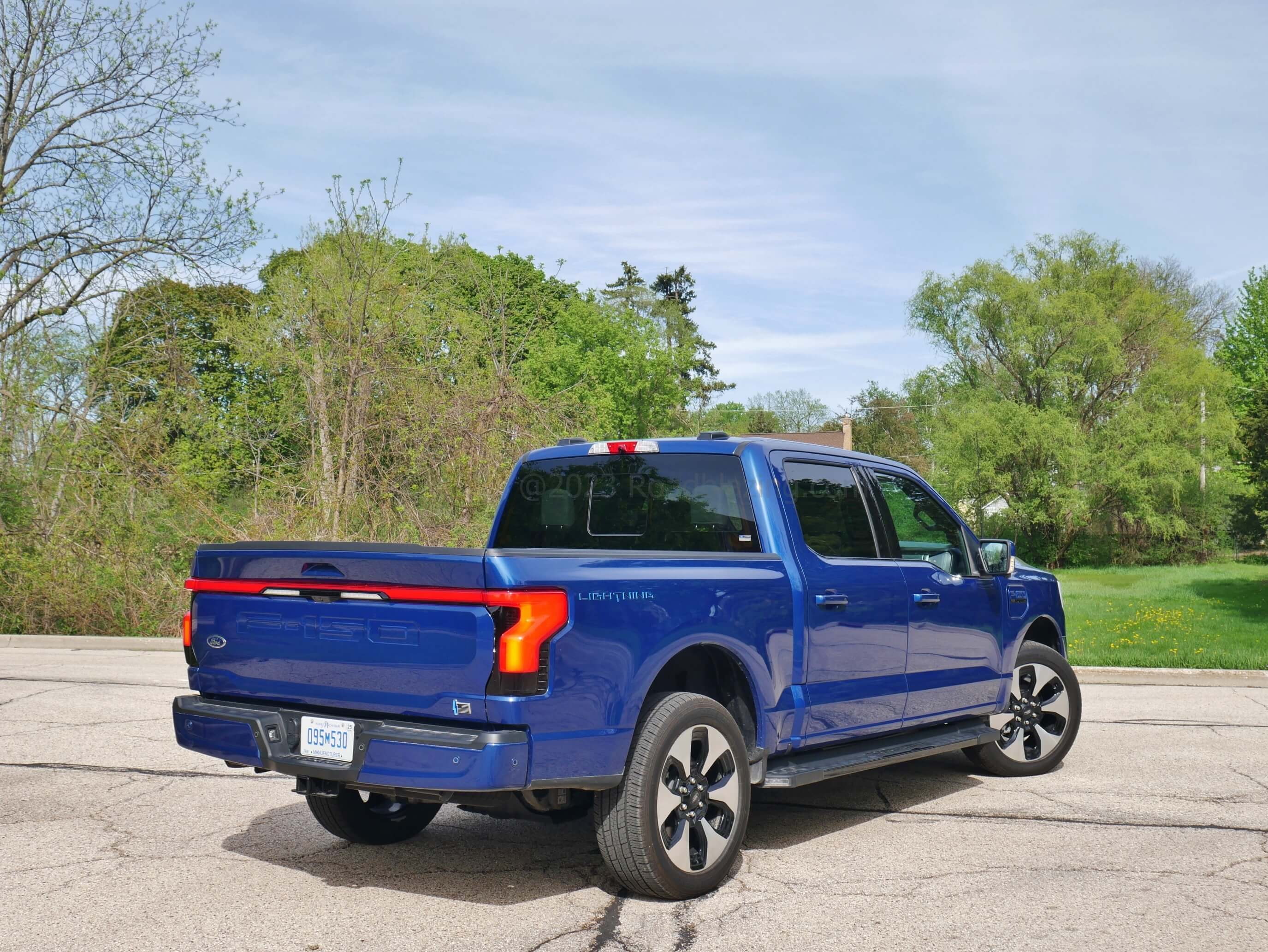2022 Ford F-150 Lightning Platinum 4x4: priced from $56k to $93k for Atlas Blue dual motor tester