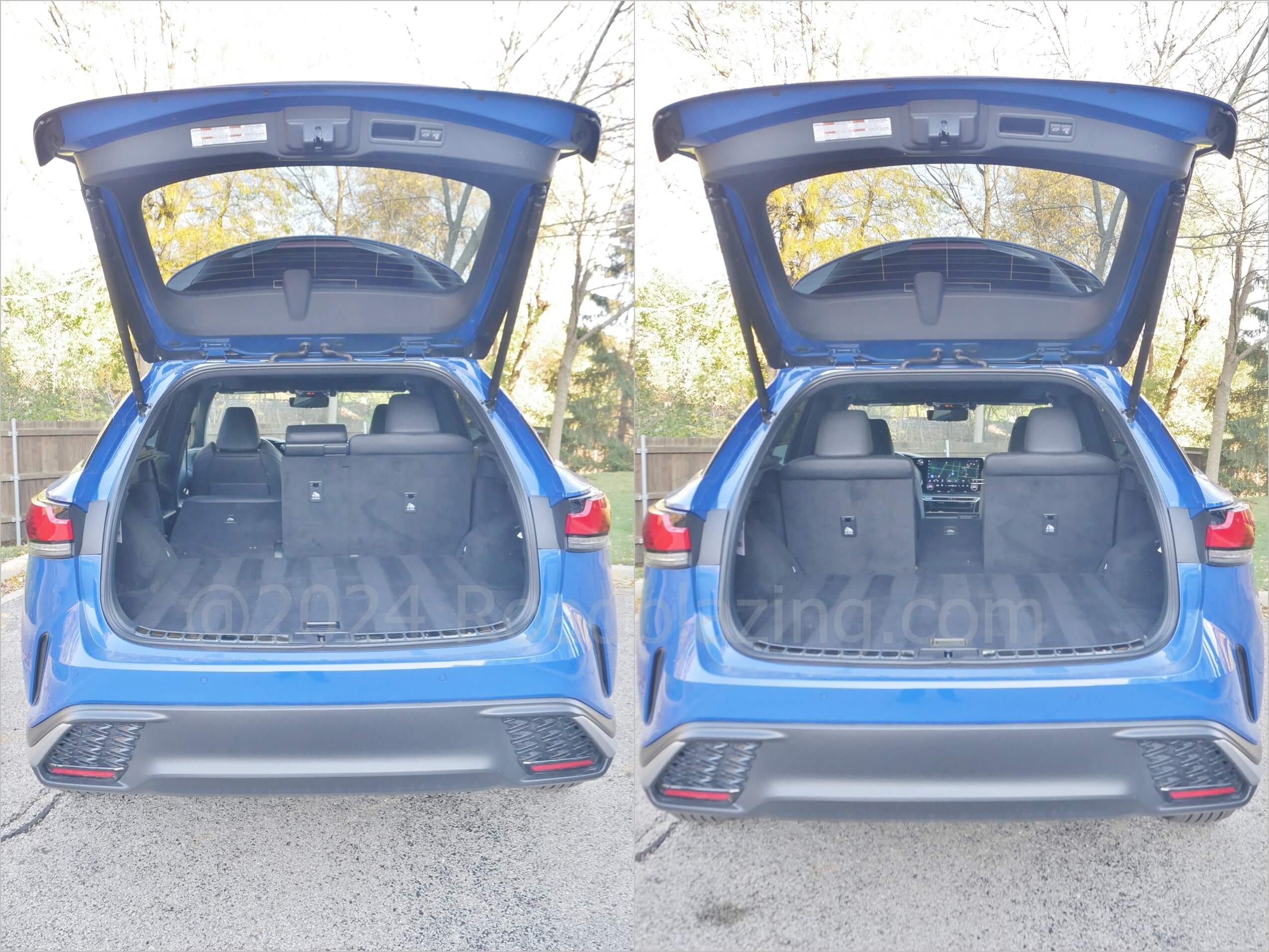 2023 Lexus RX 350 F-Sport AWD: 40:20:40% split power release folding 2nd Row seatbacks
