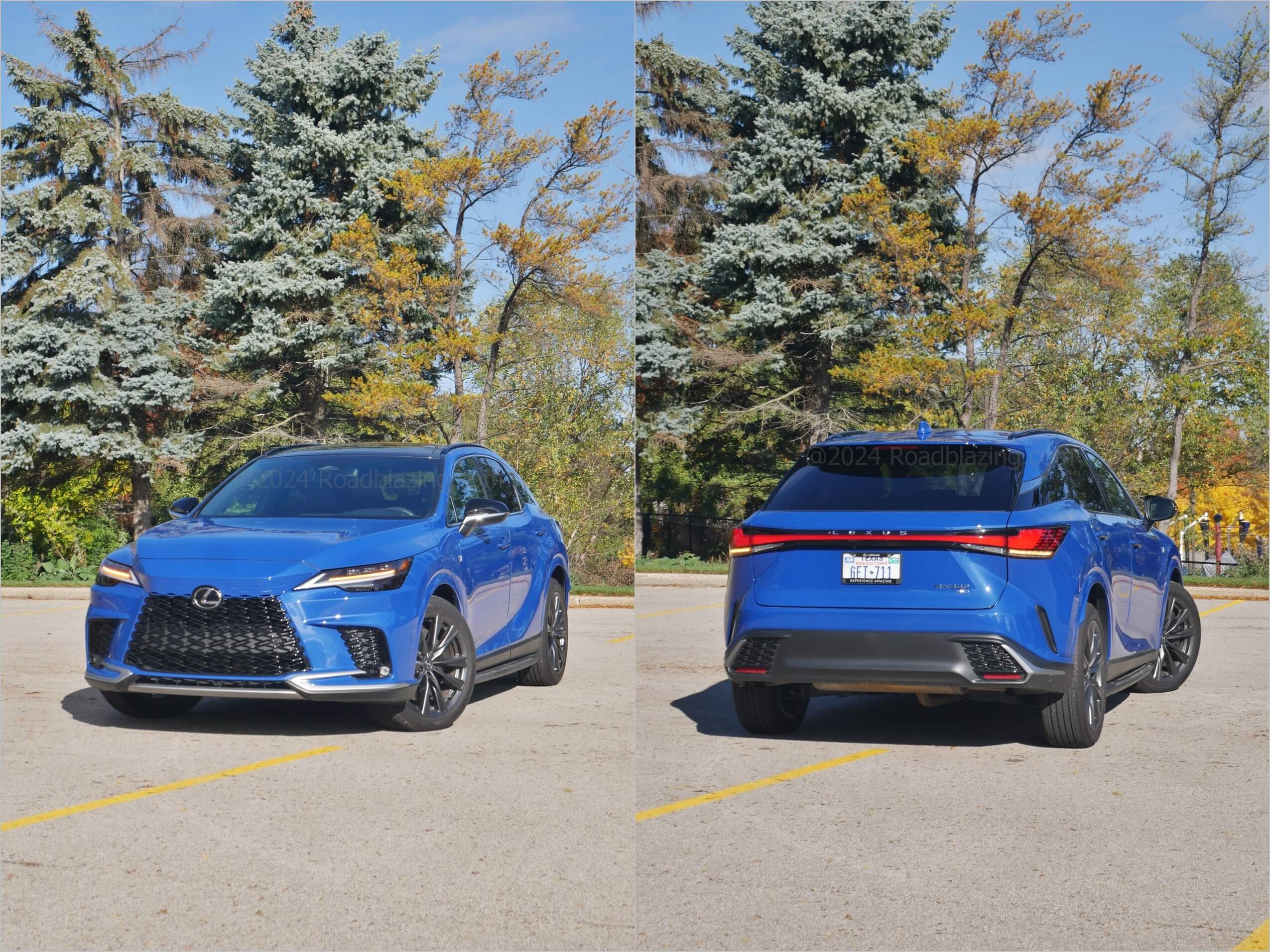 2023 Lexus RX 350 F-Sport AWD: azure in Grecian Water blue