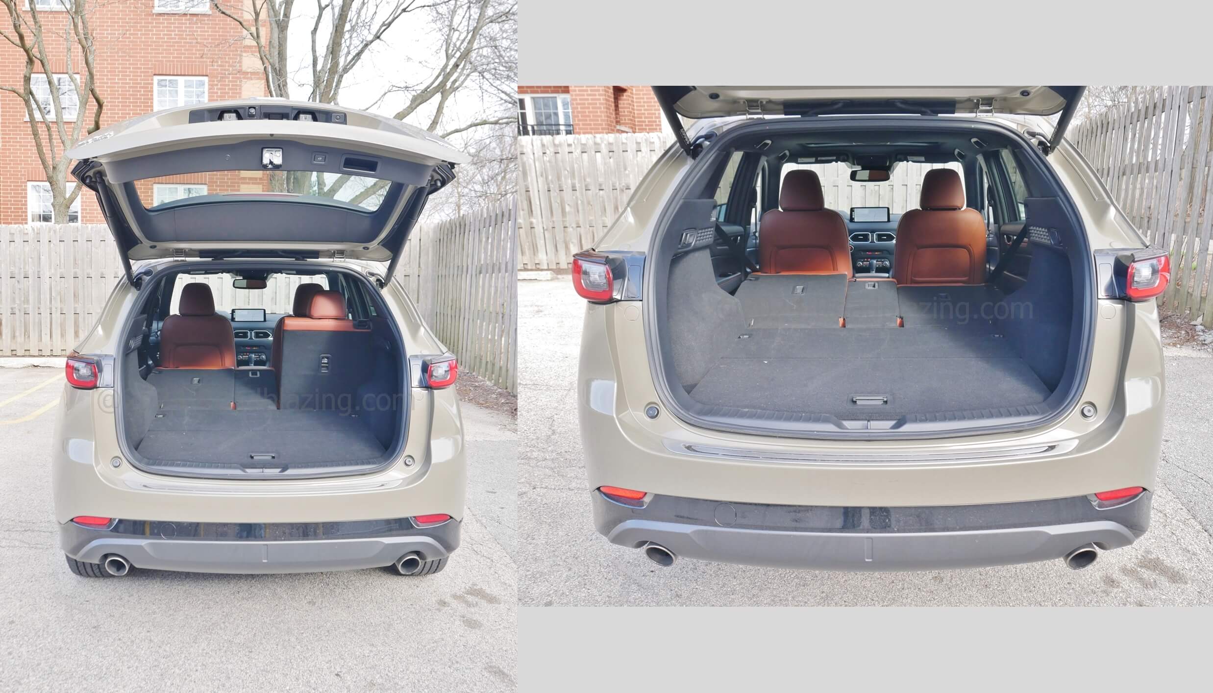 2024 Mazda CX-5 2.5T Carbon Turbo AWD: cargo capacity expands from 30 to 60 cubic feet