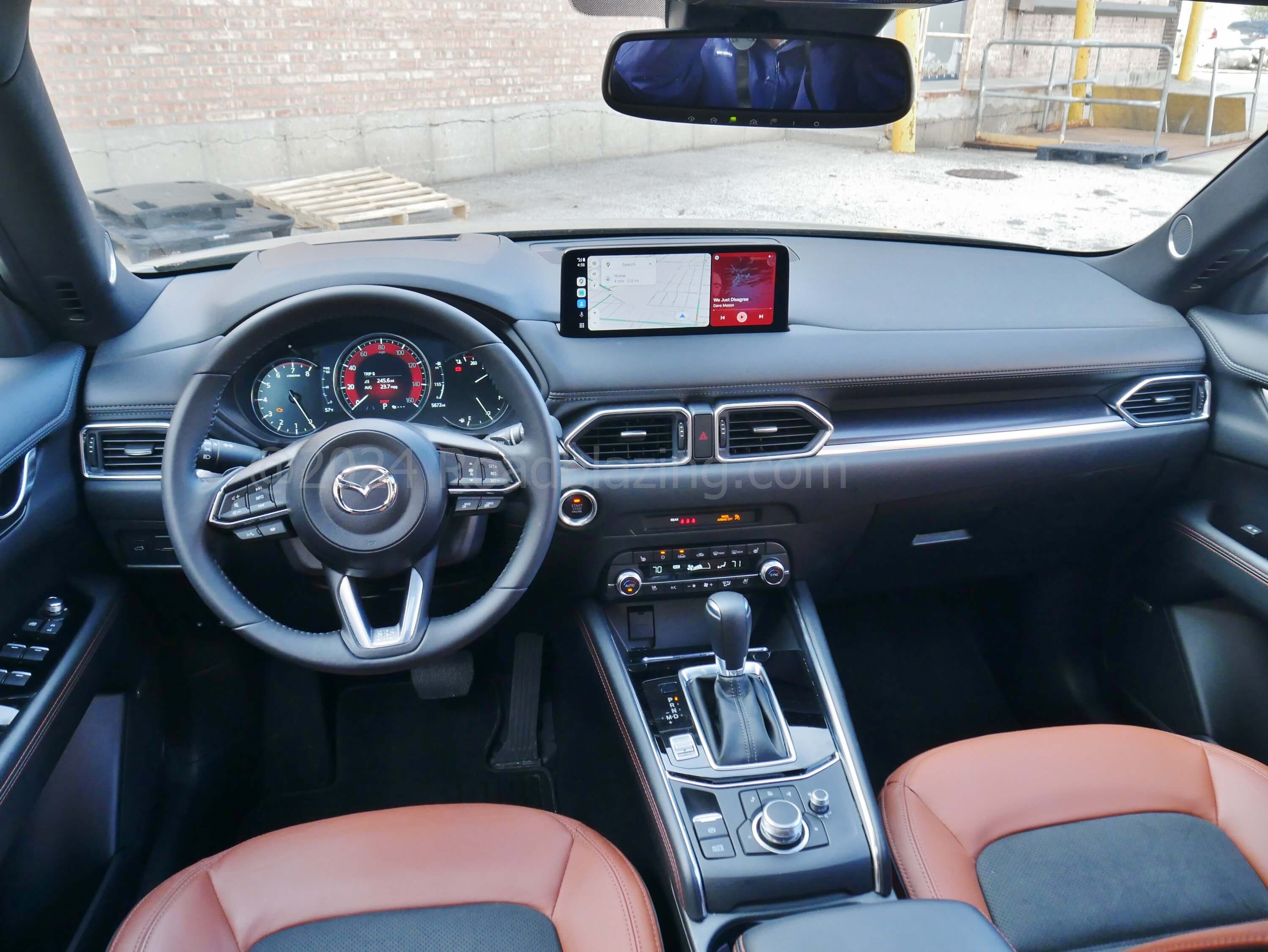 2024 Mazda CX-5 2.5T Carbon Turbo AWD: masterful blend of analog, remote landscape screen & precision movement controls