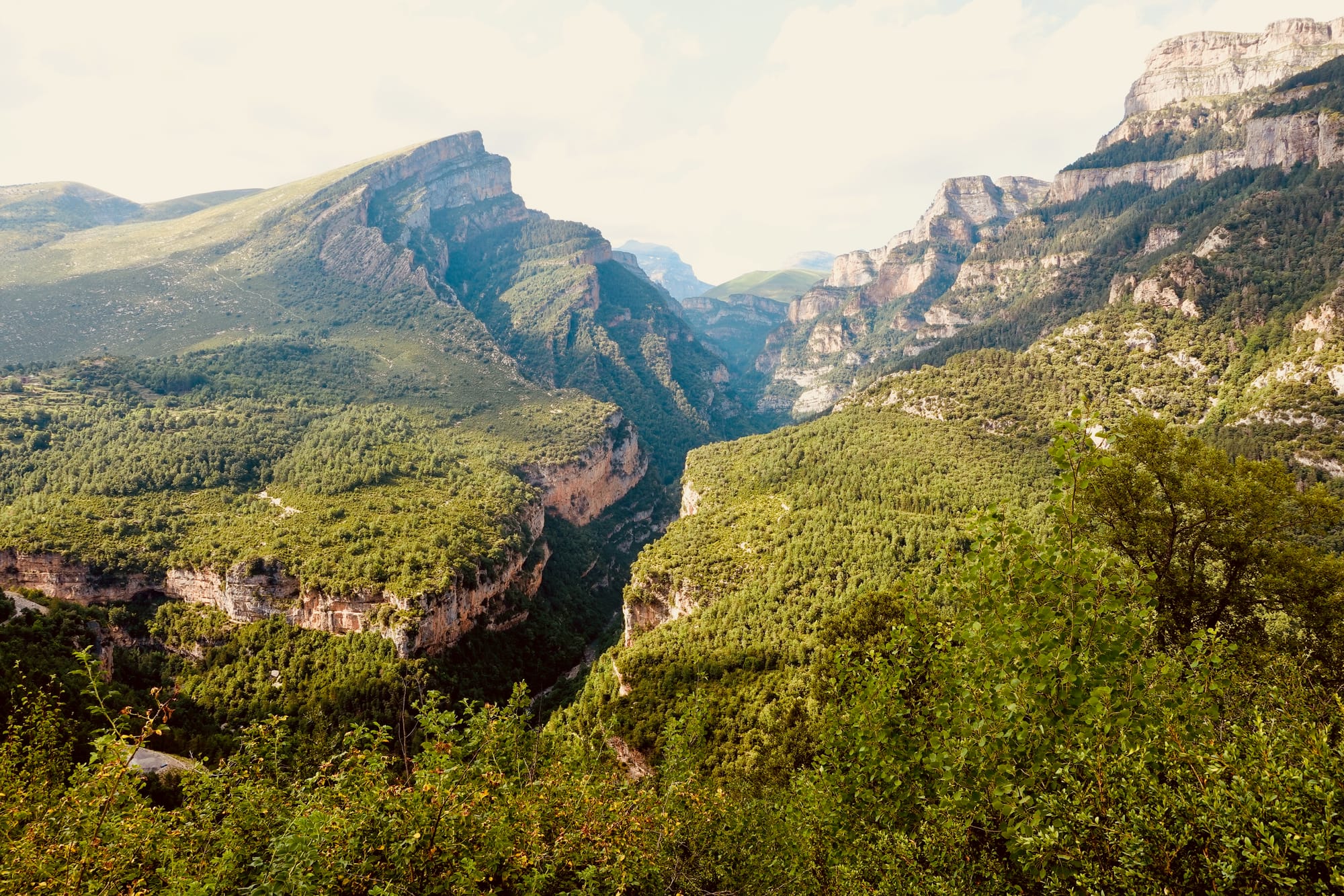 A canyon in the Spanish Pyrenees
