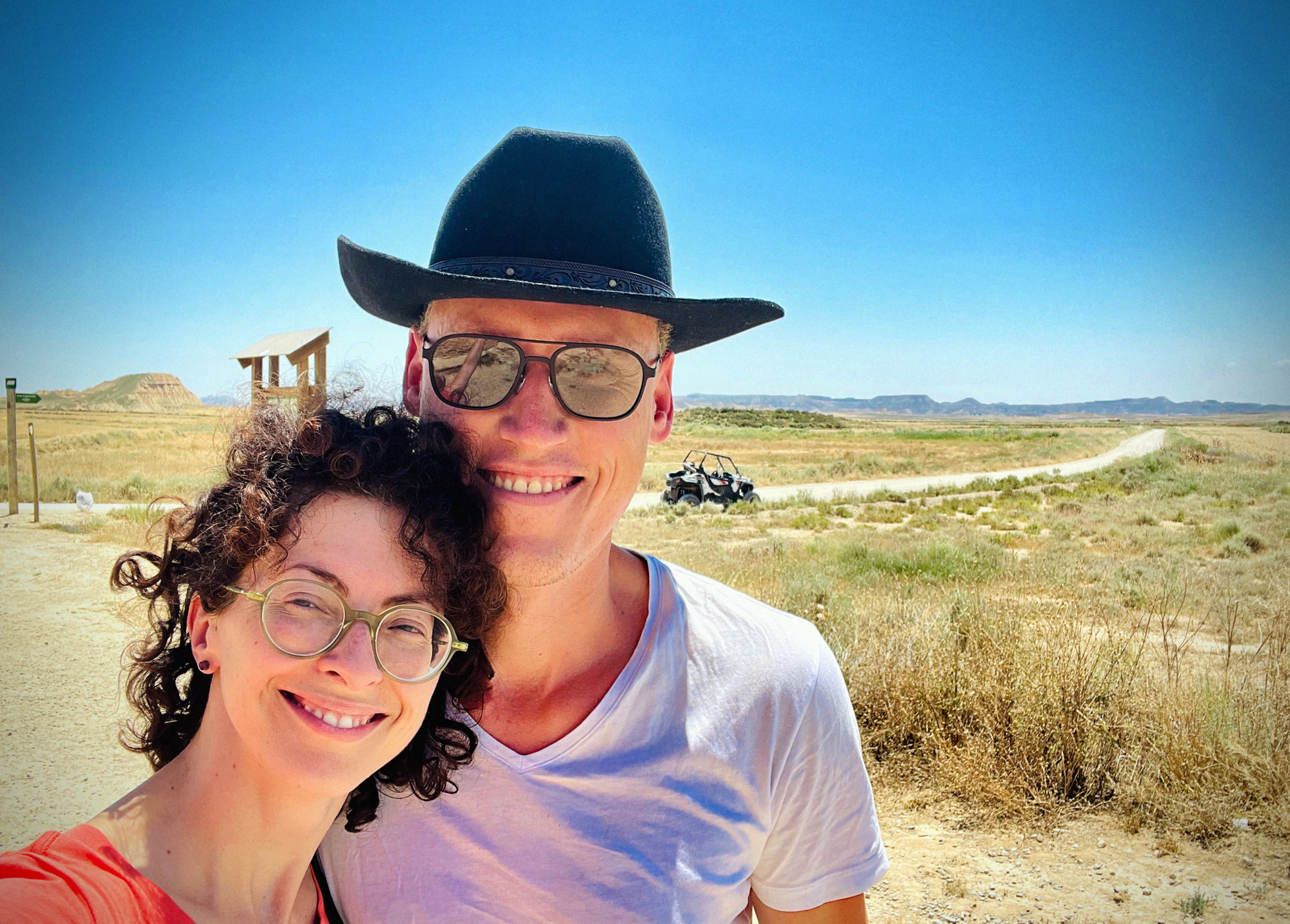 Selfie at the Bardenas Reales, Spain