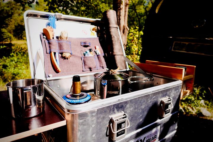 A modular kitchen for camping