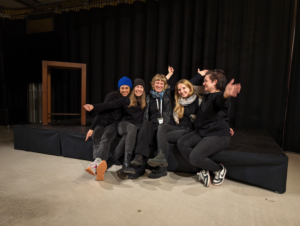 Image shows Andrea Hüsser (third from left) and The Schoggifestival team.