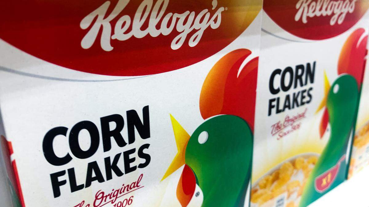 Image shows a pack of Kellog's Cornflakes