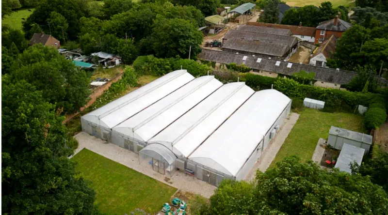 Image shows an overhead shot of the International Cocoa Quarantine Centre in the UK
