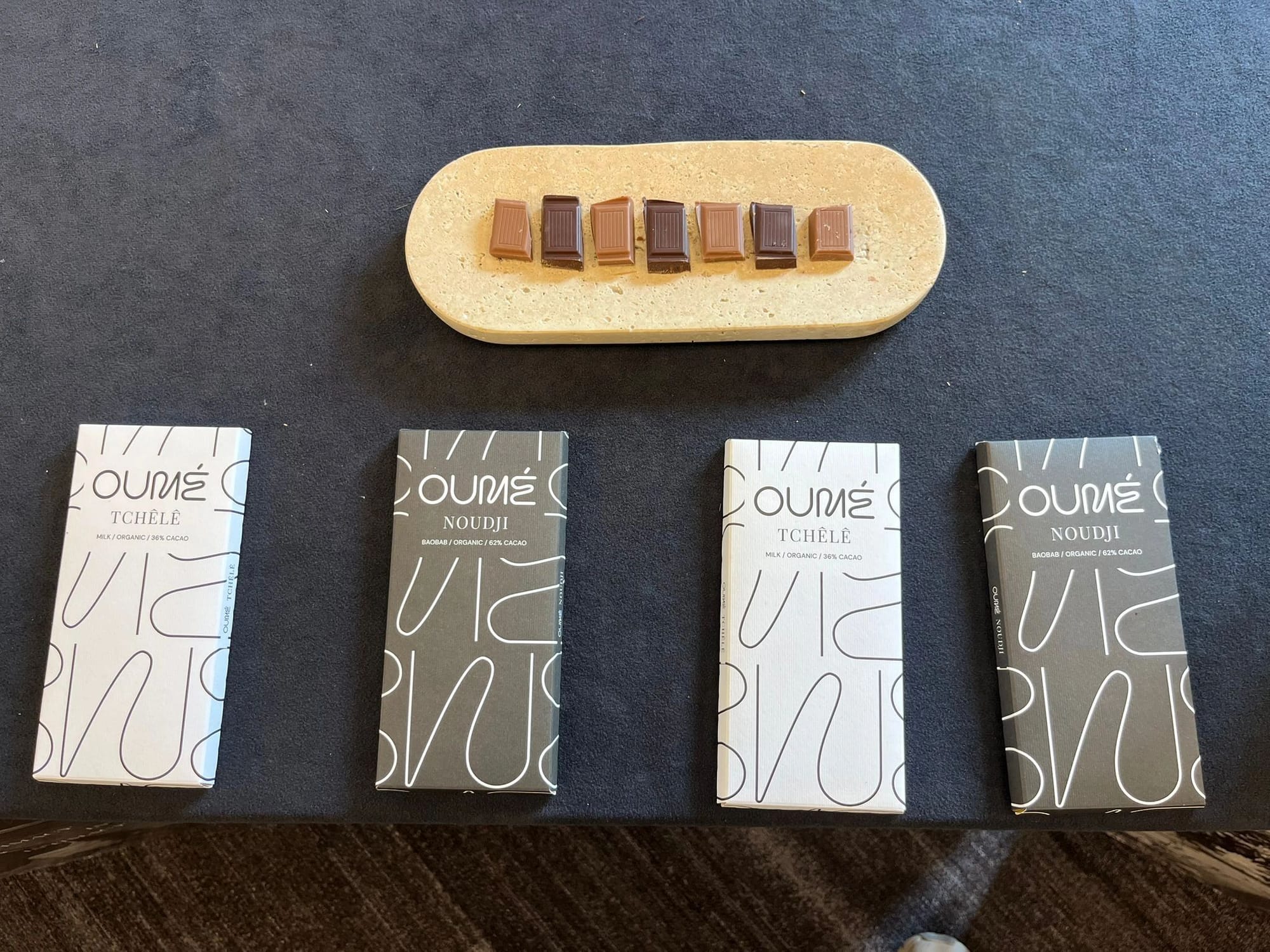 Image shows Oumé premium chocolate collection 