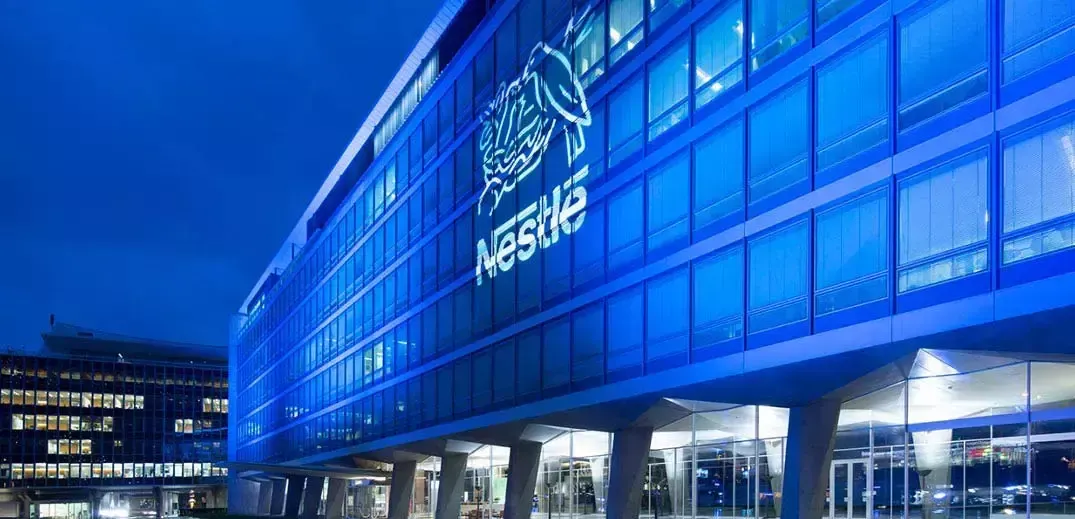 Image shows exterior of Nestle HQ