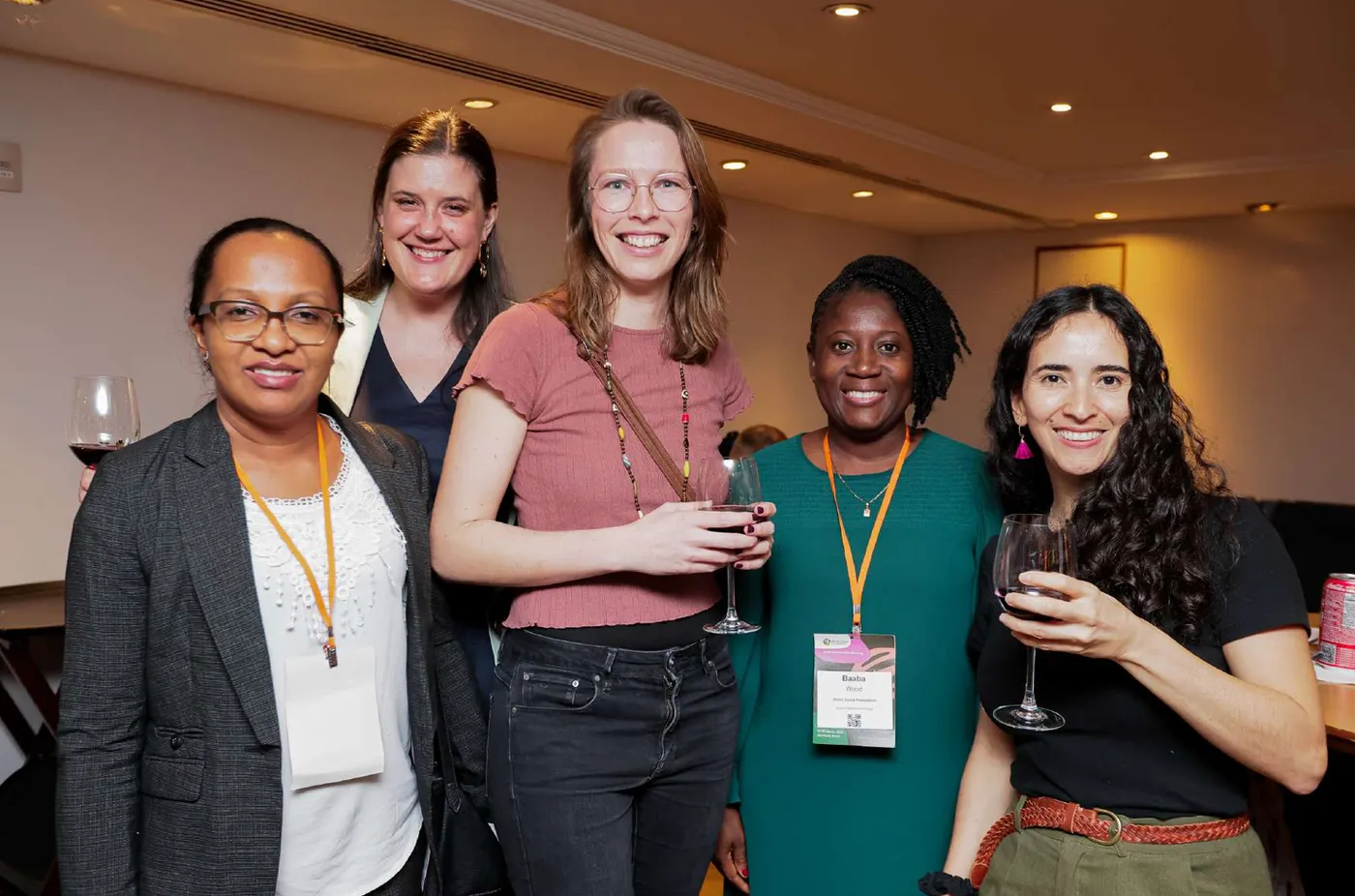 Image shows panellists celebrating the creation of the WINNC foundation at an event during the WCF Partnership Meeting in Brazil