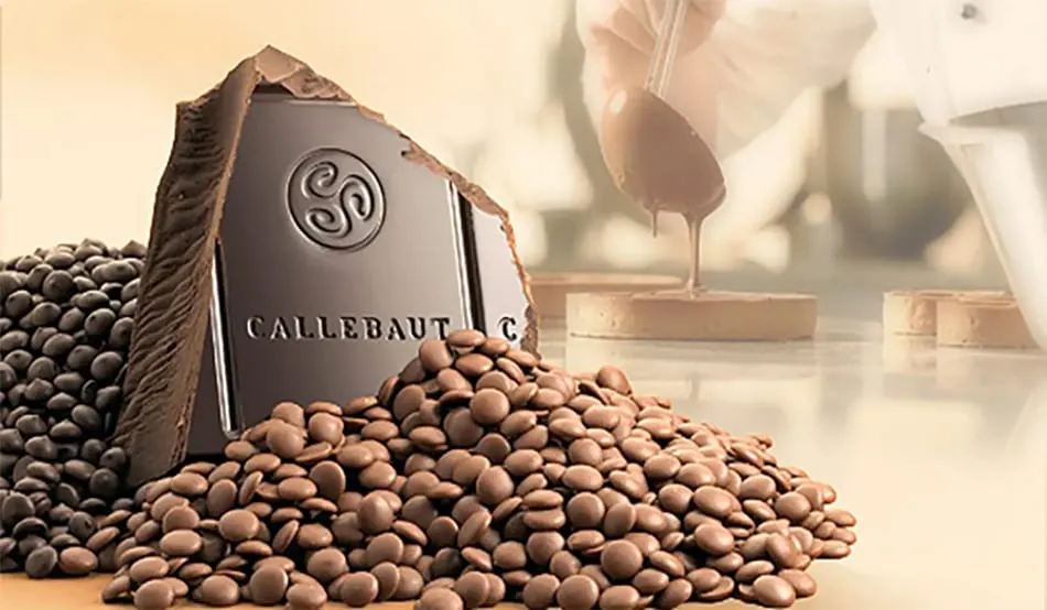 Image shows chocolate and cocoa beans branded Barry Callebaut