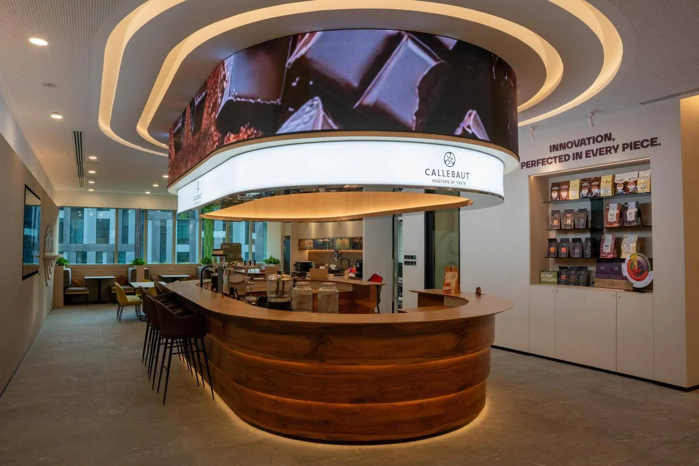 Image shows The Callebaut Global Innovation Center at Geneo, Singapore Science Park