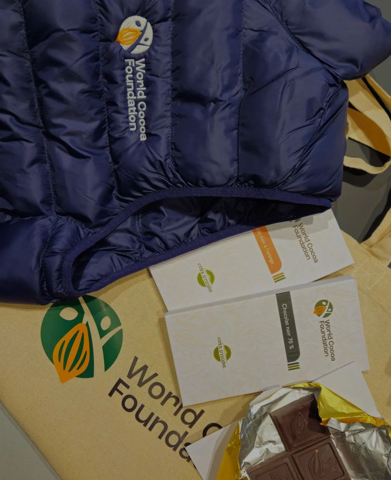 Image shows WCF merchandise