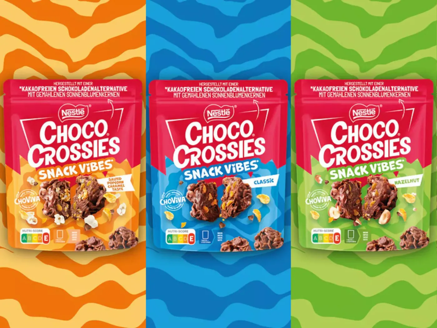 Image shows portfolio of Nestle's Choco Corossies product