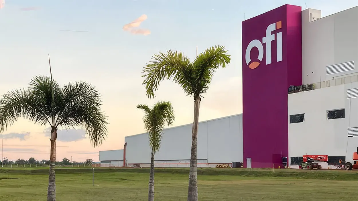 Image shows a ofi processing facility 