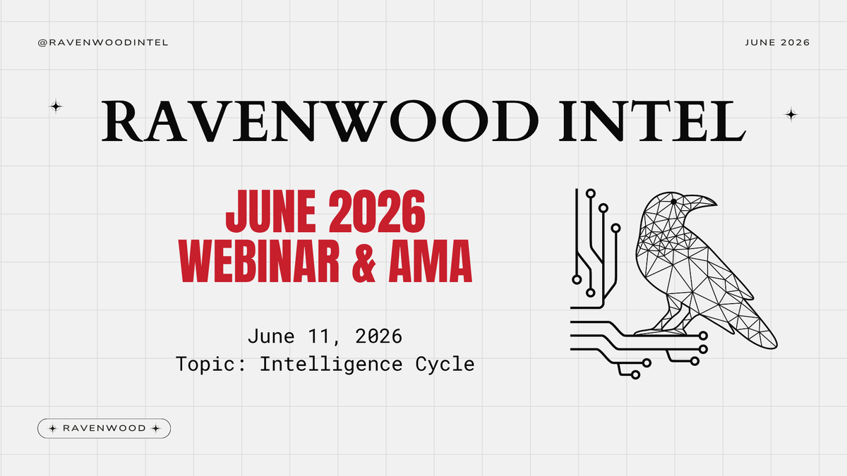 Intelligence Cycle Webinar & AMA - June 2026